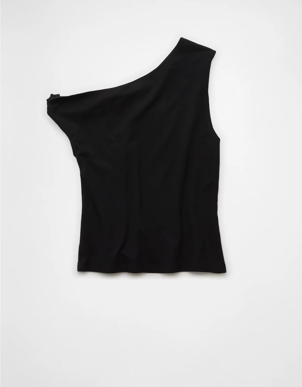 AE Asymmetrical Twist Shoulder Tank Top Product Image