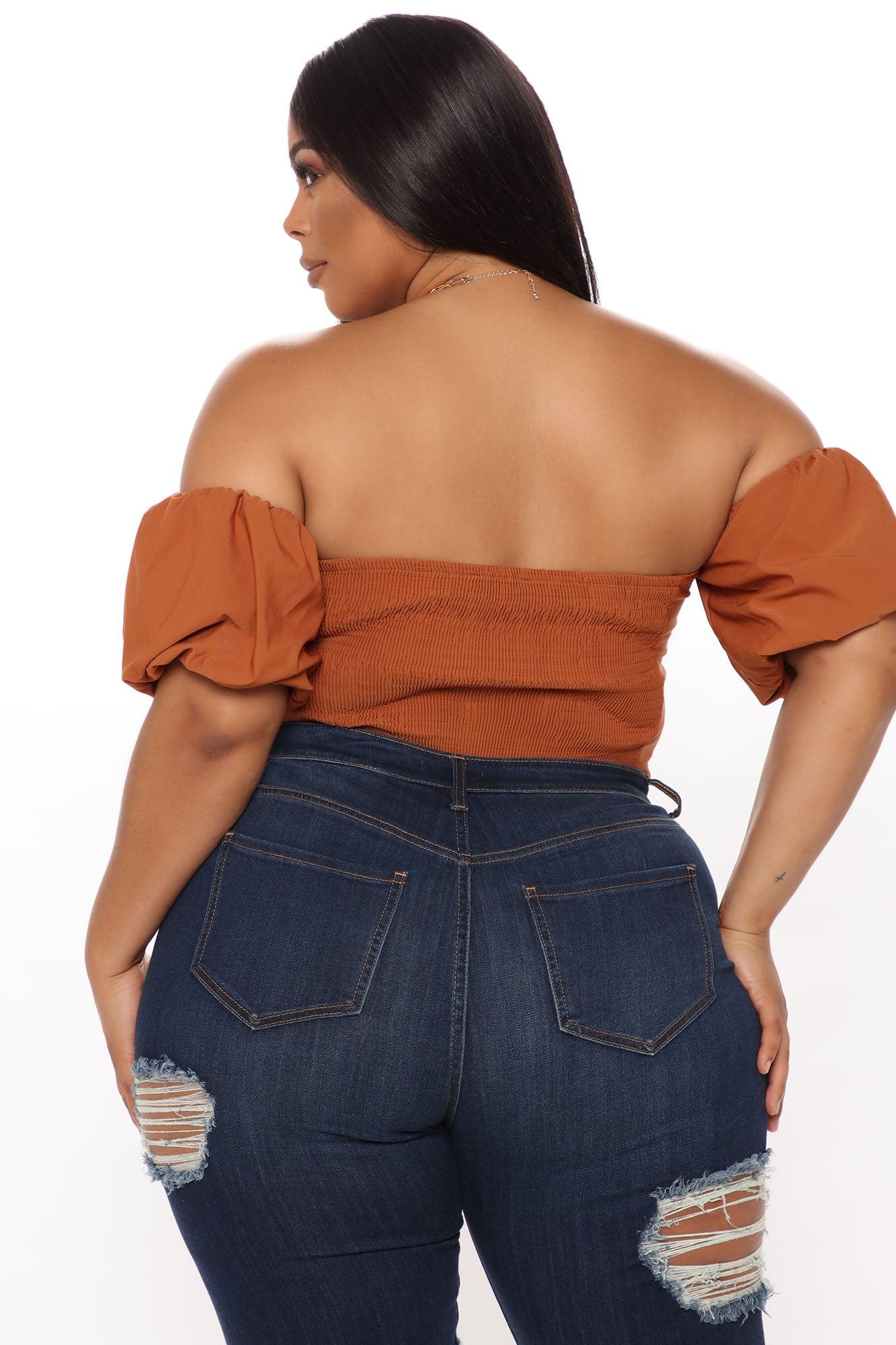 With Desire Bodysuit - Rust Product Image