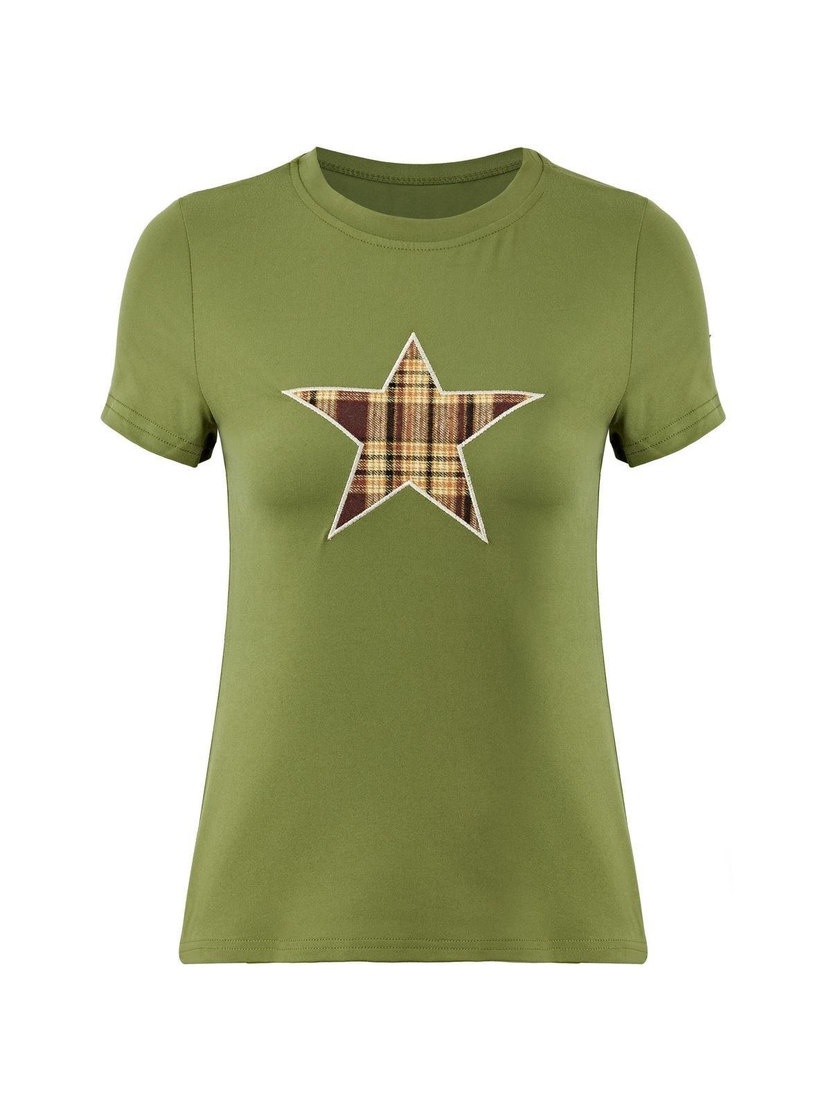 Checkered Star Short Sleeve Tee Product Image