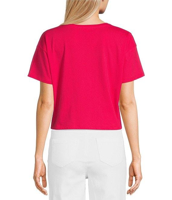 Copper Key Knit Solid Boxy T-Shirt Product Image