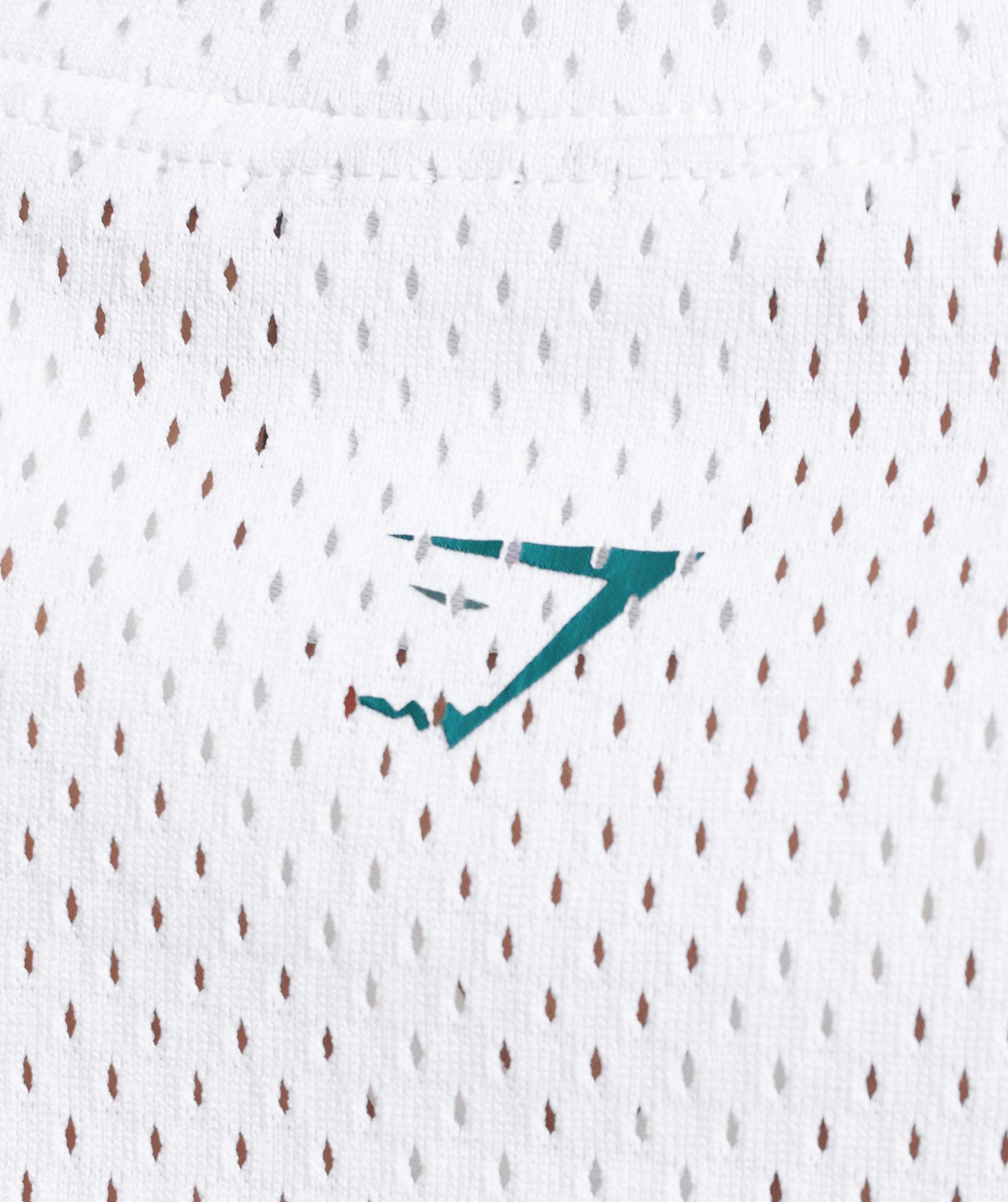 Mesh Graphic Crop Top Product Image