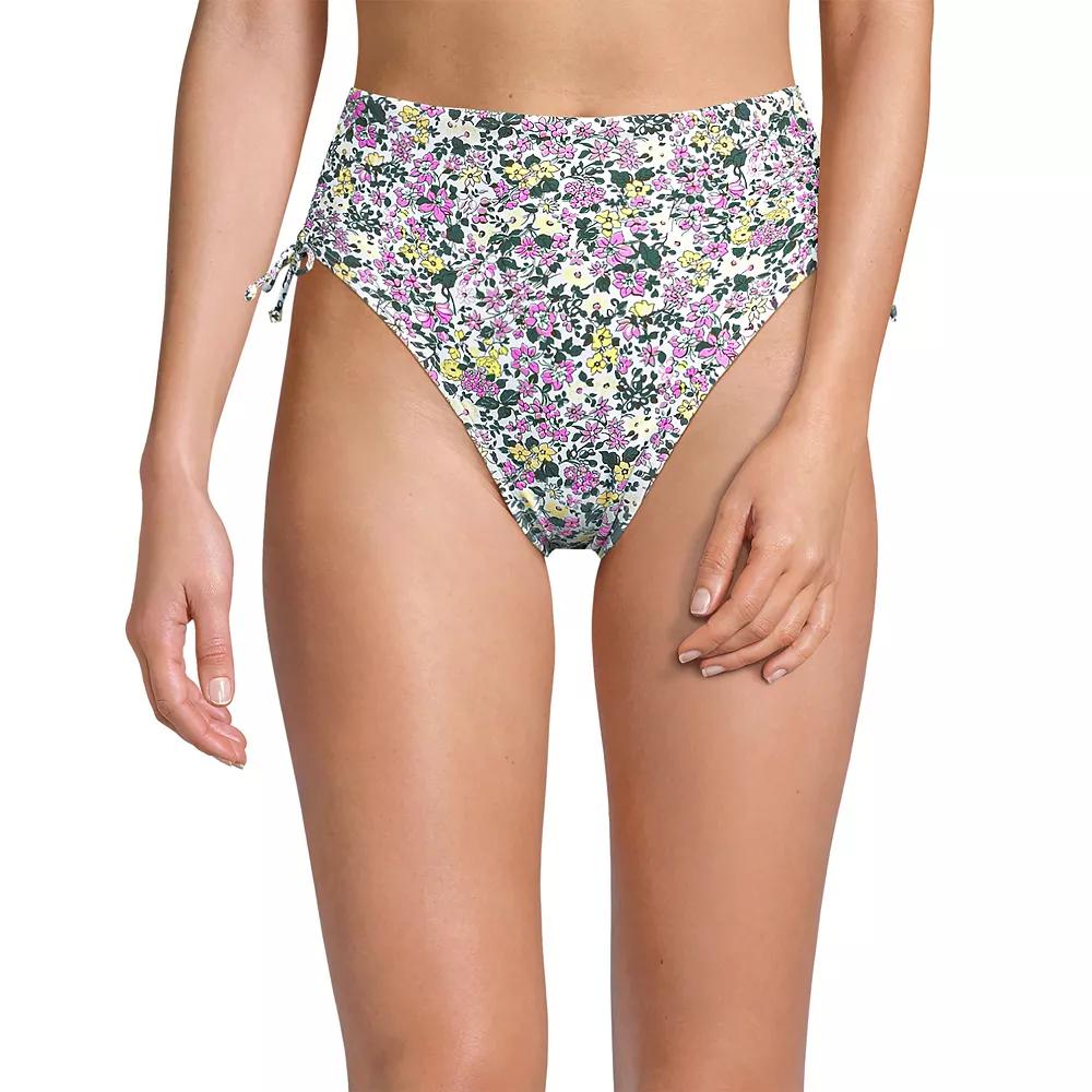 Women's Lands' End High Waisted Adjustable Bikini Bottoms,  Product Image