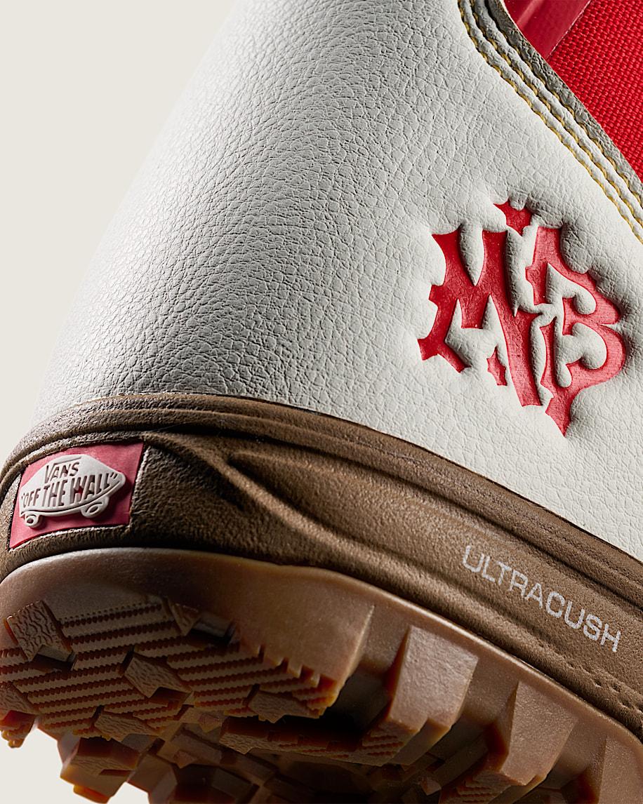 Women's Encore Pro X Mia Brookes Snowboard Boot in Racing Red / Marshmallow White| Vans US Product Image