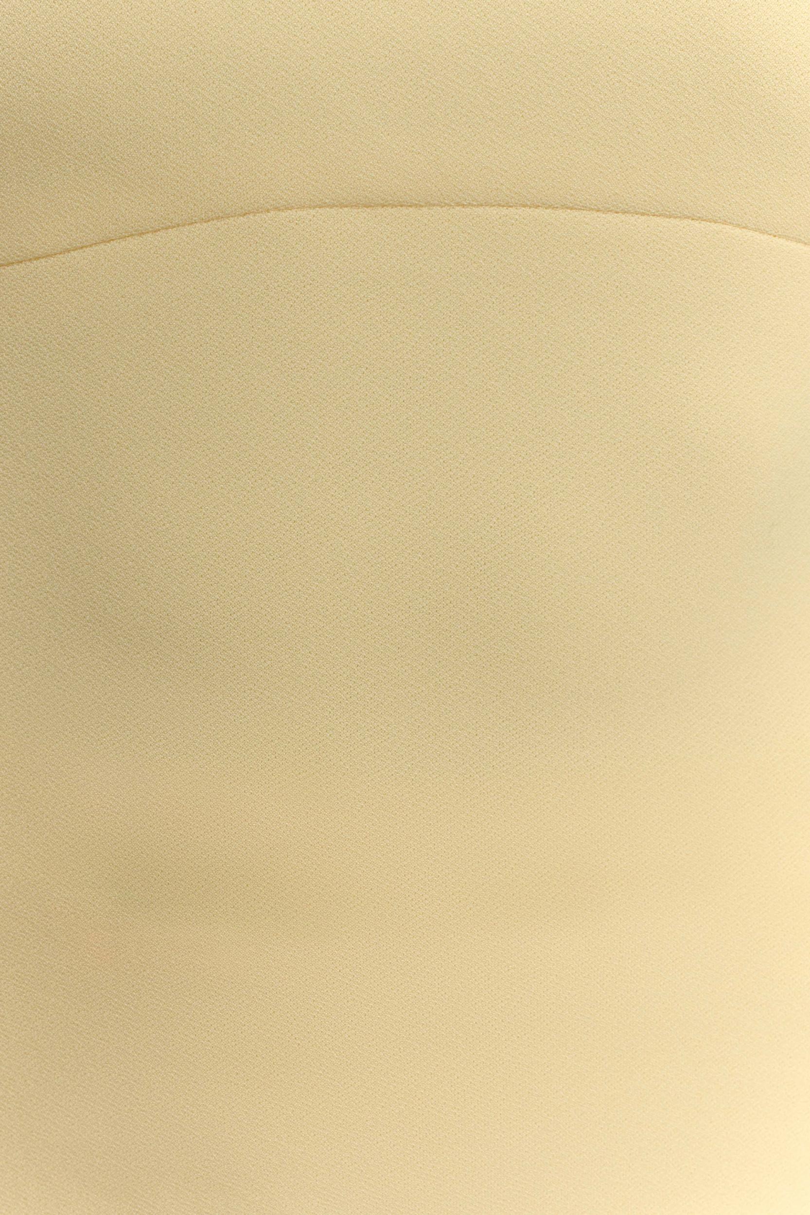 Amelita Suiting Halter Top - Pale Lemon Product Image