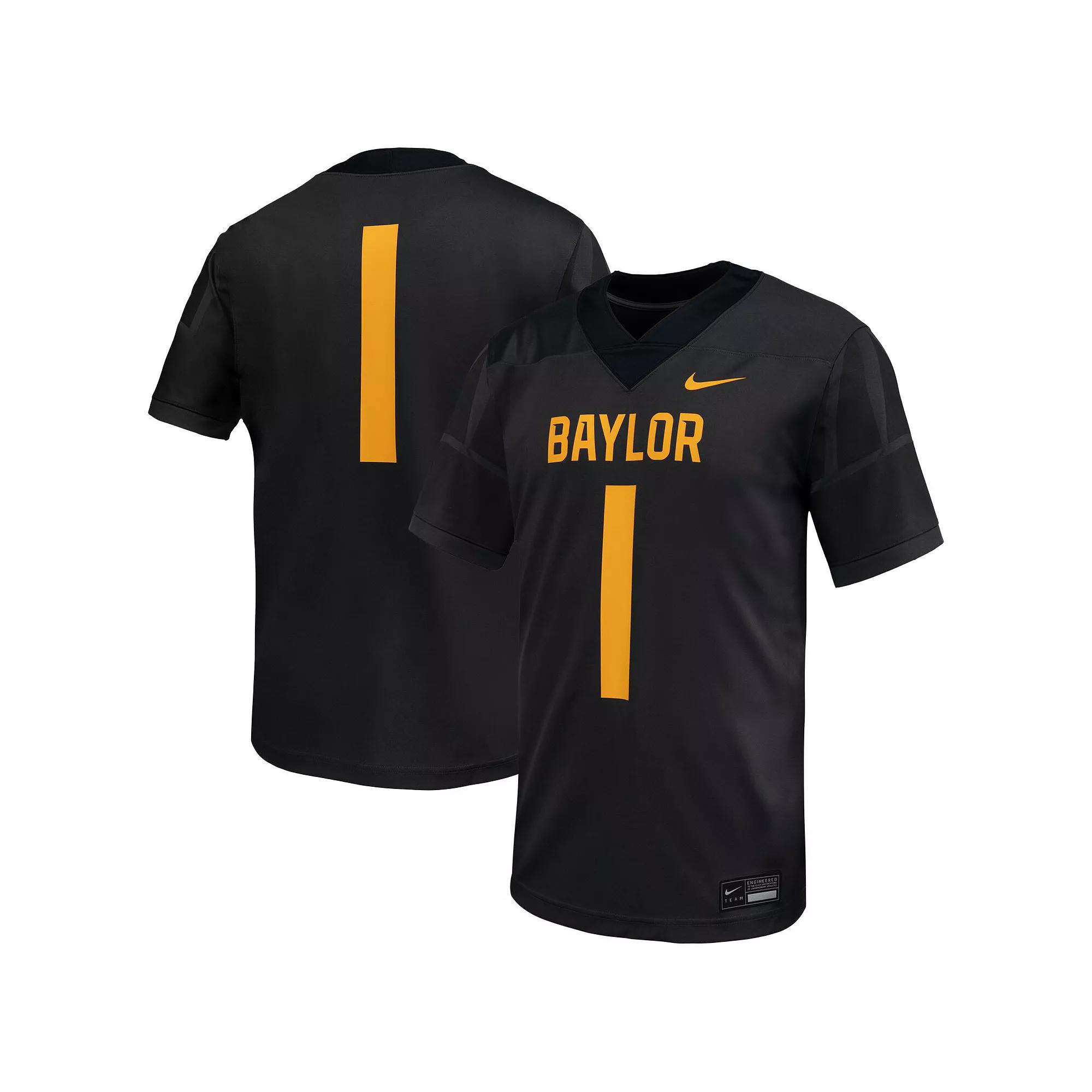 Men's Nike  Anthracite Baylor Bears Untouchable Replica Football Jersey, Size: Large, Bay Black Product Image
