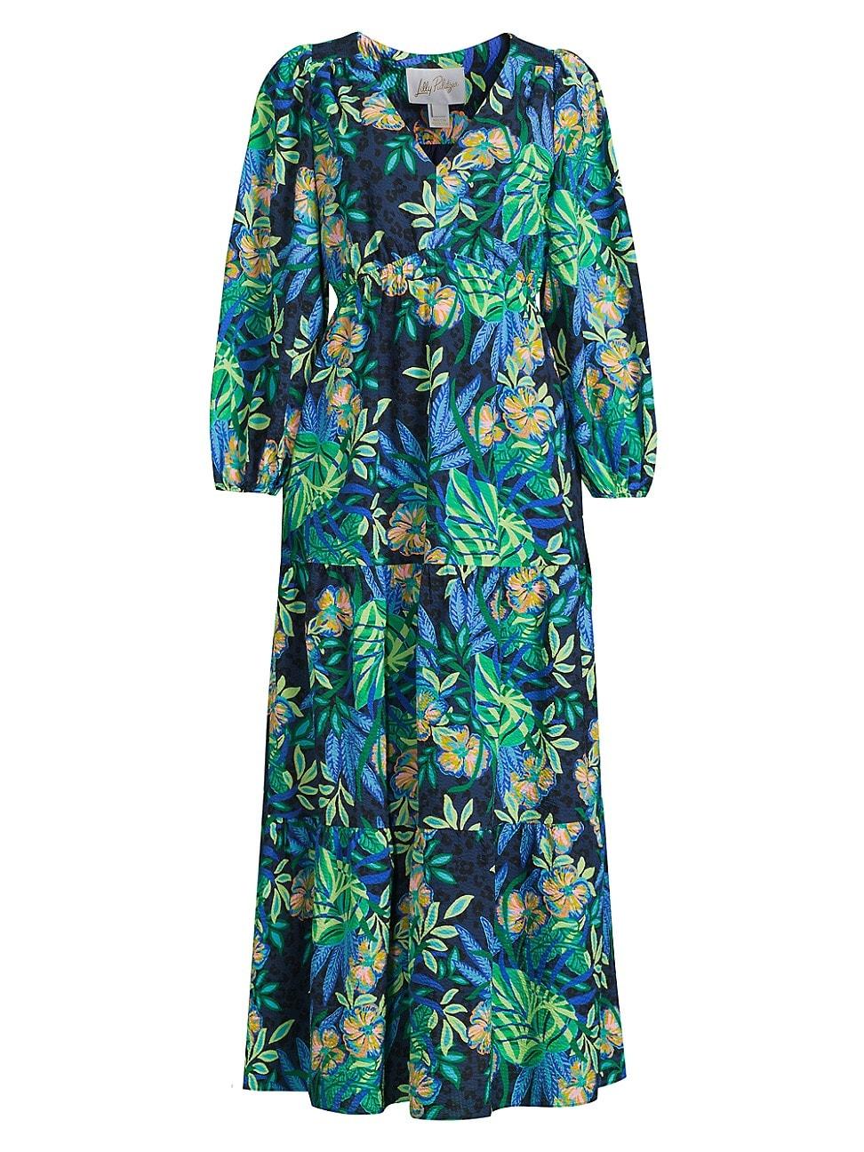 Womens Deacon Floral Empire Midi Dress - Product Image