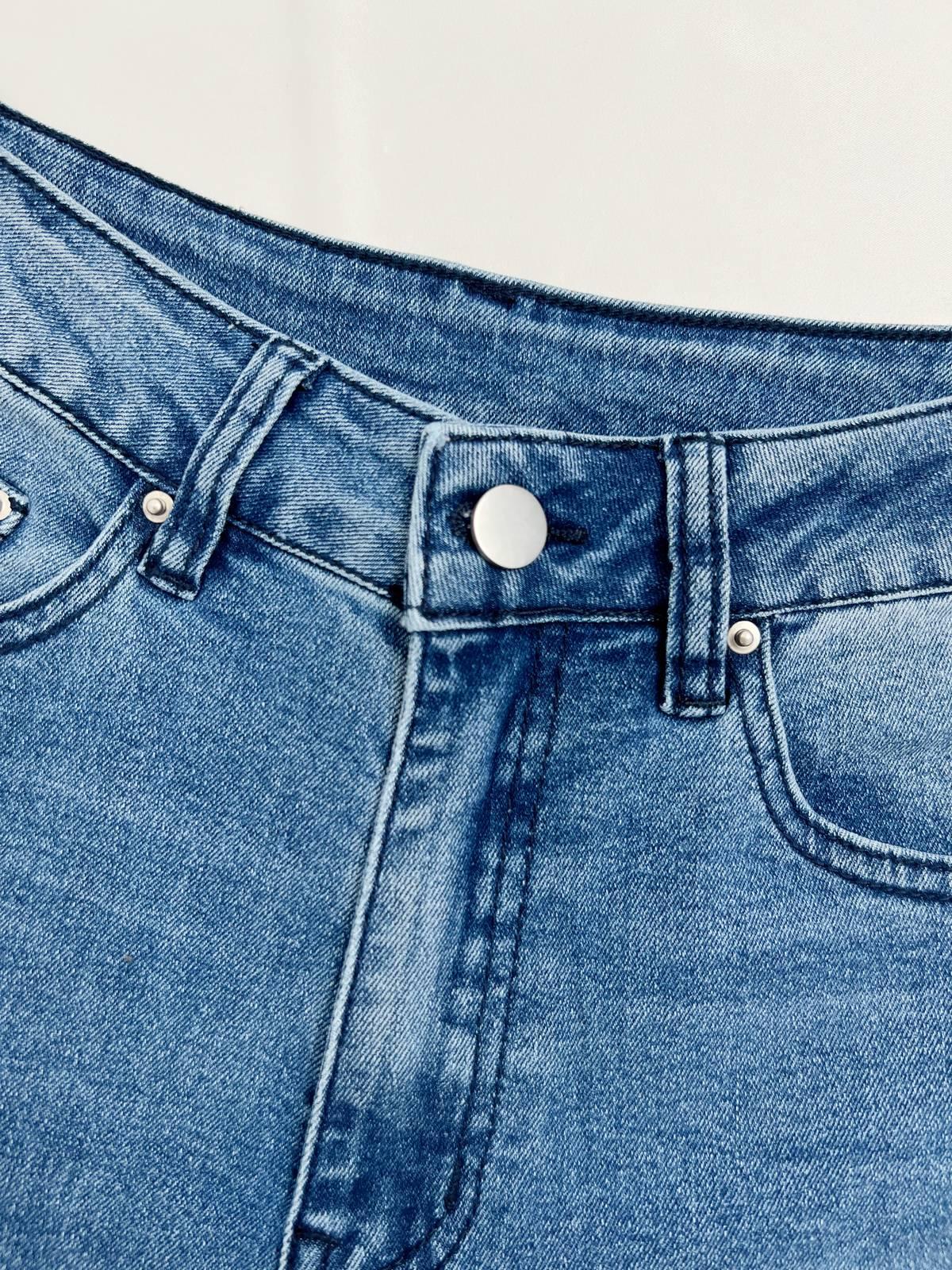 Washed Push Up Flare Leg Jeans Product Image