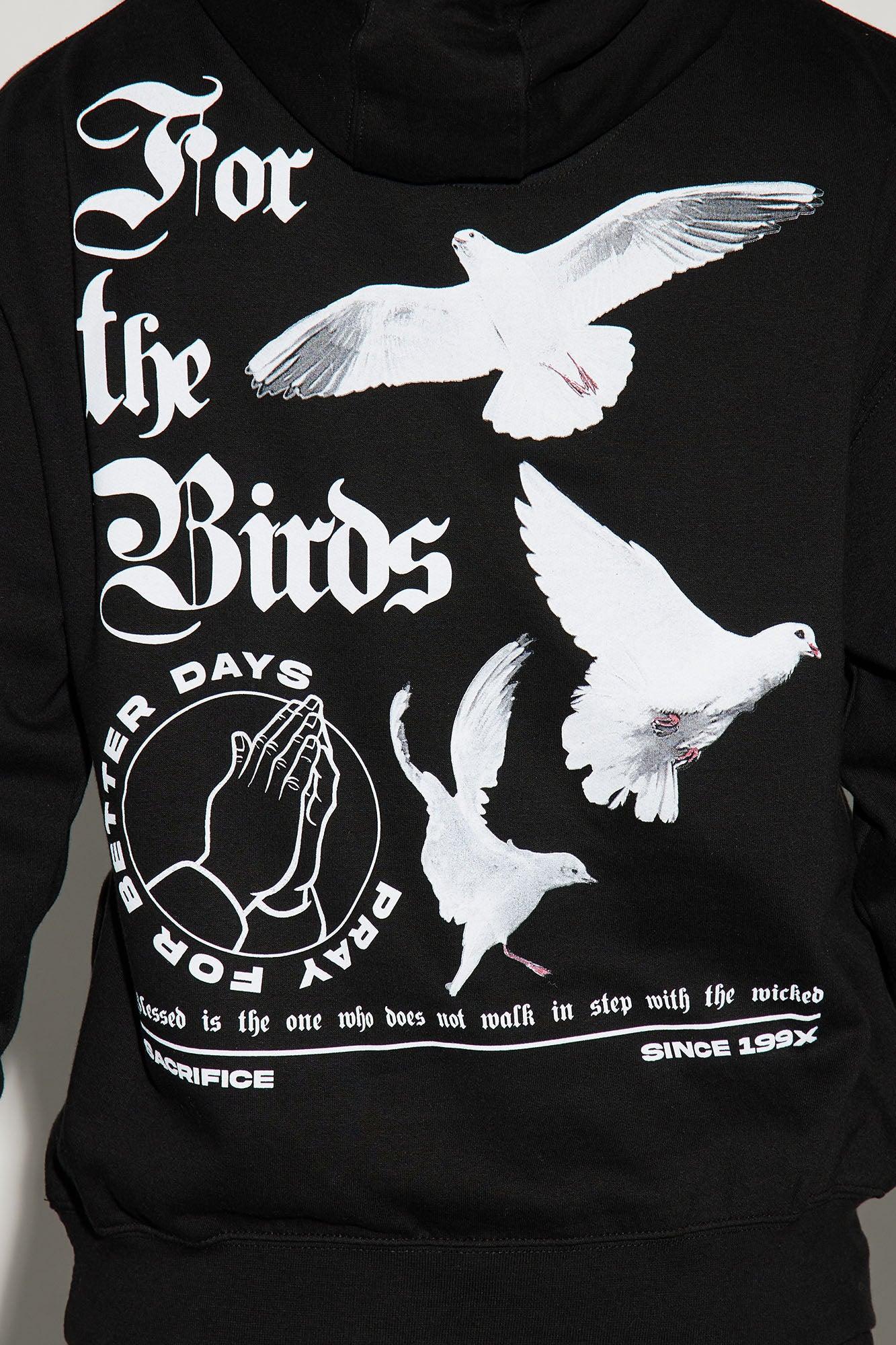 For The Birds Hoodie - Black Product Image