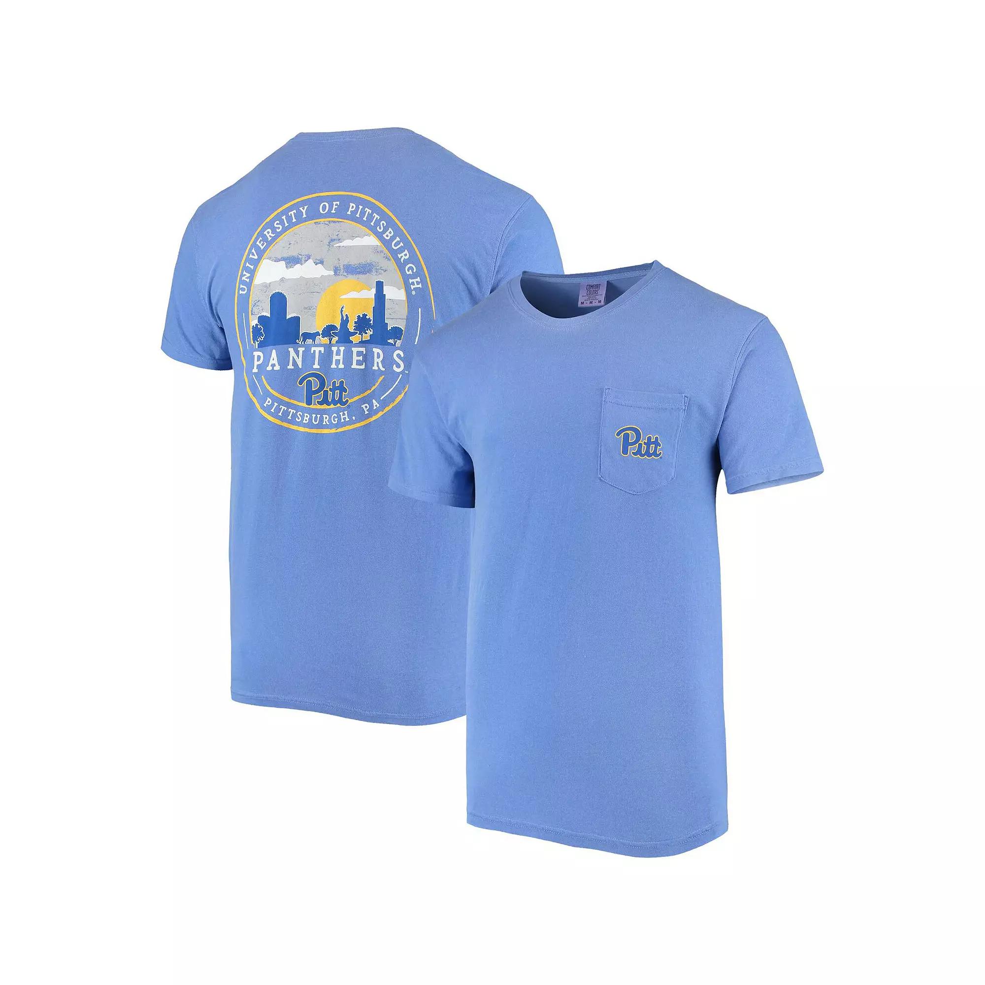 Mens Royal Pitt Panthers Circle Campus Scene T-Shirt Product Image