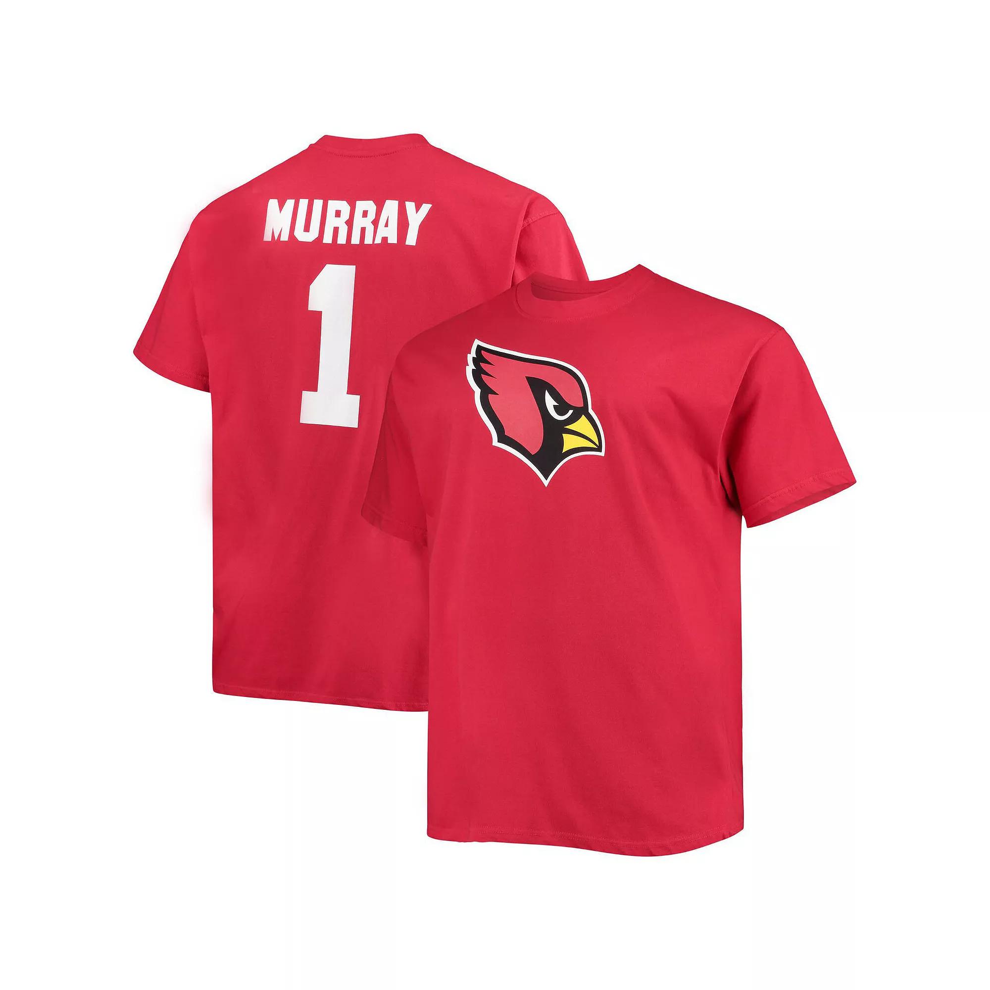 Men's Fanatics Branded Kyler Murray Cardinal Arizona Cardinals Big & Tall Player Name & Number T-Shirt, Size: XLT, Red Product Image