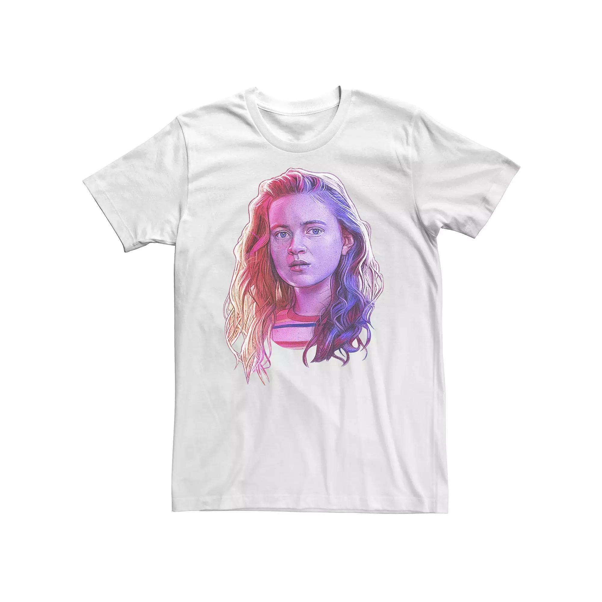 Big & Tall Stranger Things Max Large Rose Tone Portrait Tee, Men's,  Product Image