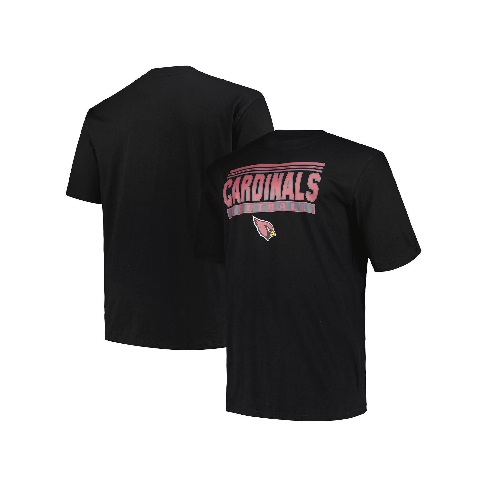 Men's Fanatics Black Arizona Cardinals Big & Tall Pop T-Shirt,  Product Image