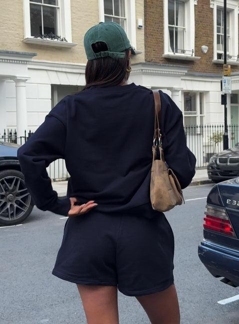 Merino Roll-Neck Jumper in Black Product Image