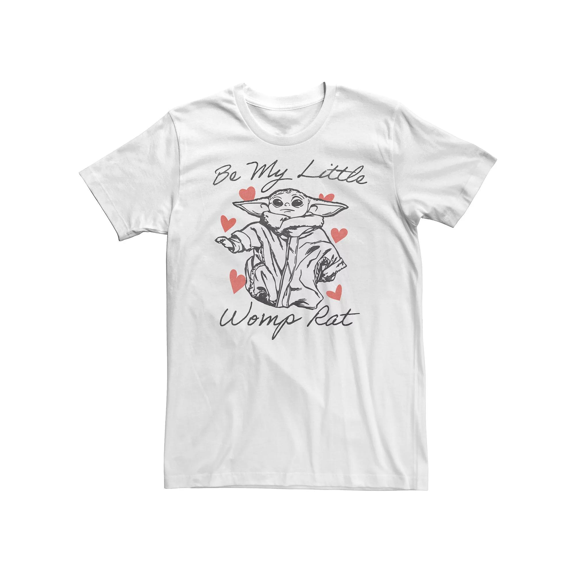 Big & Tall Star Wars: The Mandalorian The Child Valentine's Day "Be My Little Womp Rat" Tee, Men's,  Product Image