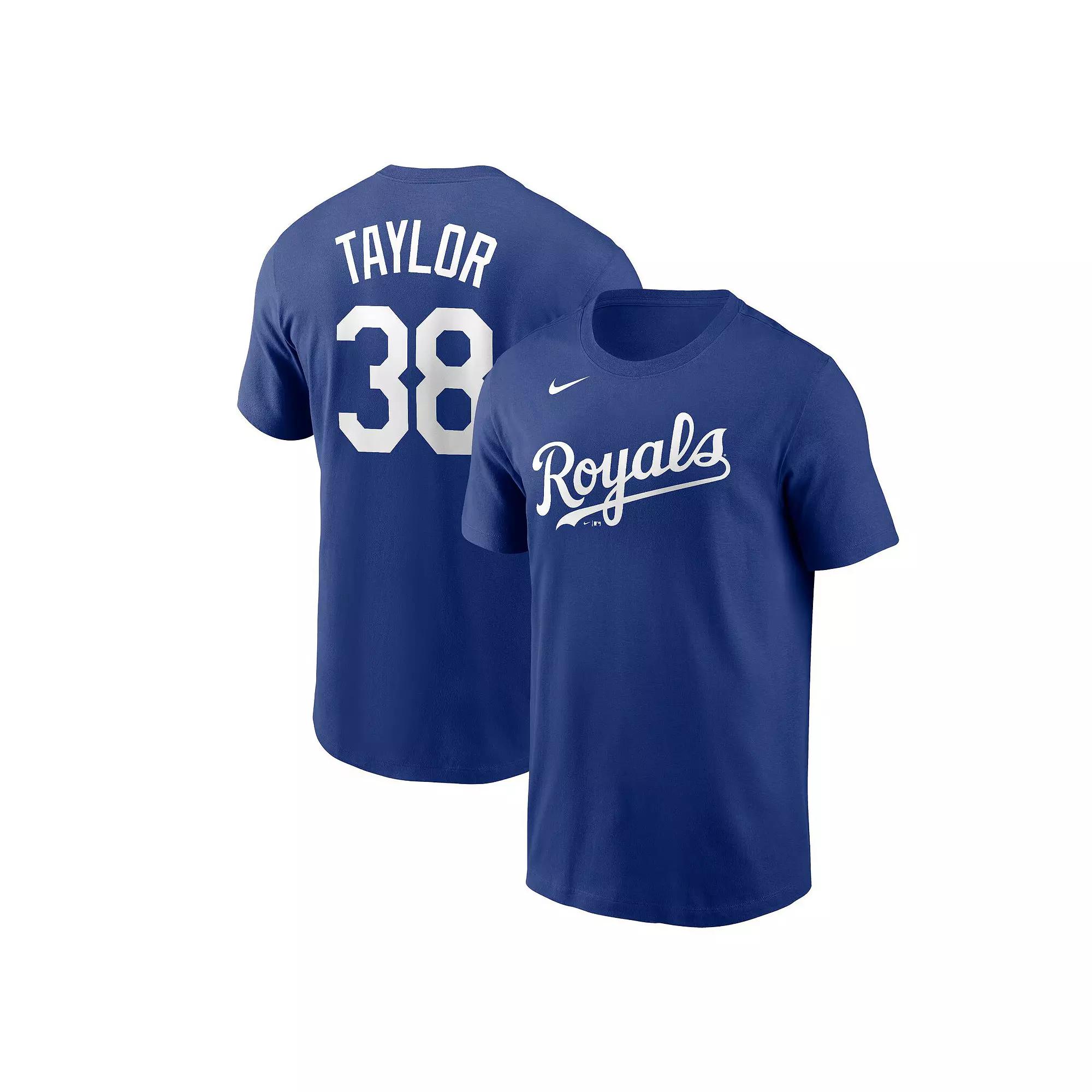 Men's Nike Josh Taylor Royal Kansas City Royals Name & Number T-Shirt, Size: 2XL, Blue Product Image