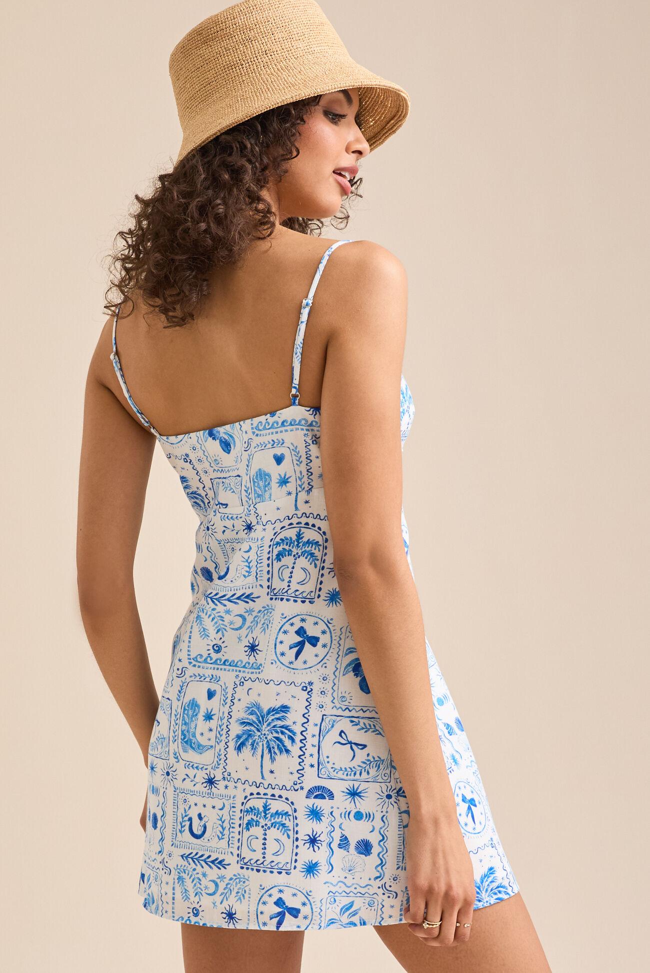 Naomi Printed Mini Dress Product Image