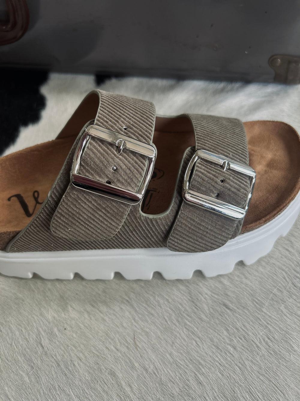 Jazmin Taupe Platform Sandals Product Image