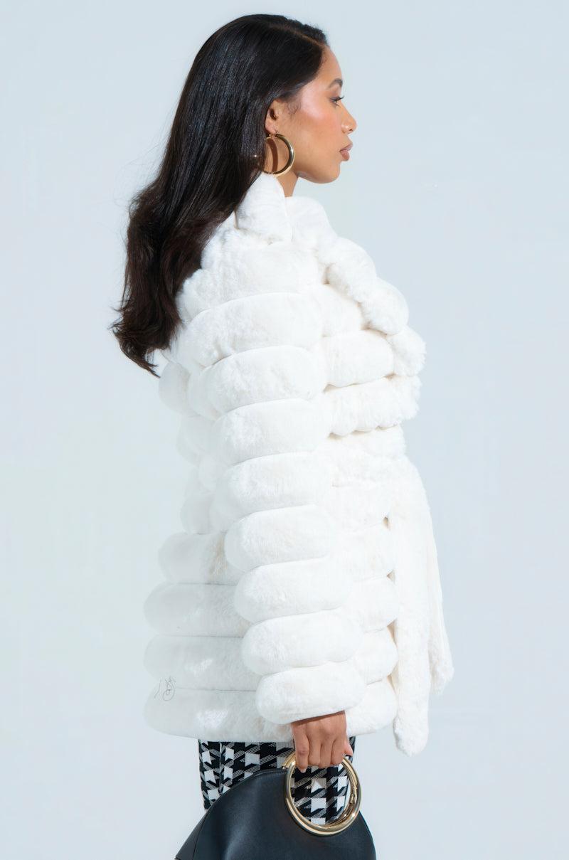LANA POPCORN FAUX FUR JACKET Product Image
