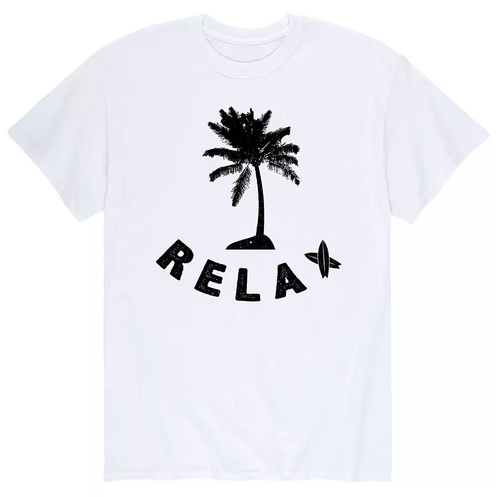 Big & Tall Relax Palm Tree Graphic Tee, Men's,  Product Image