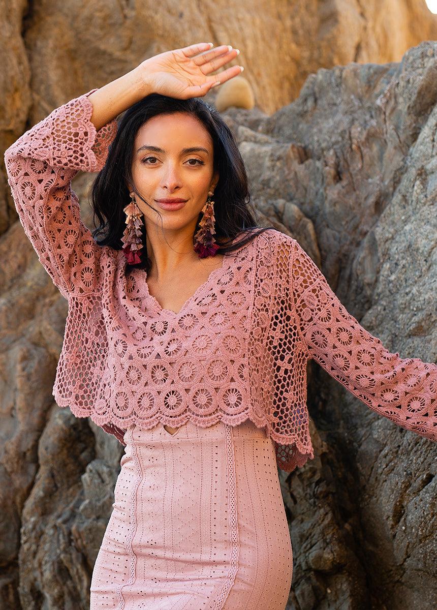 Iyla Top in Dusty Orchid Female Product Image