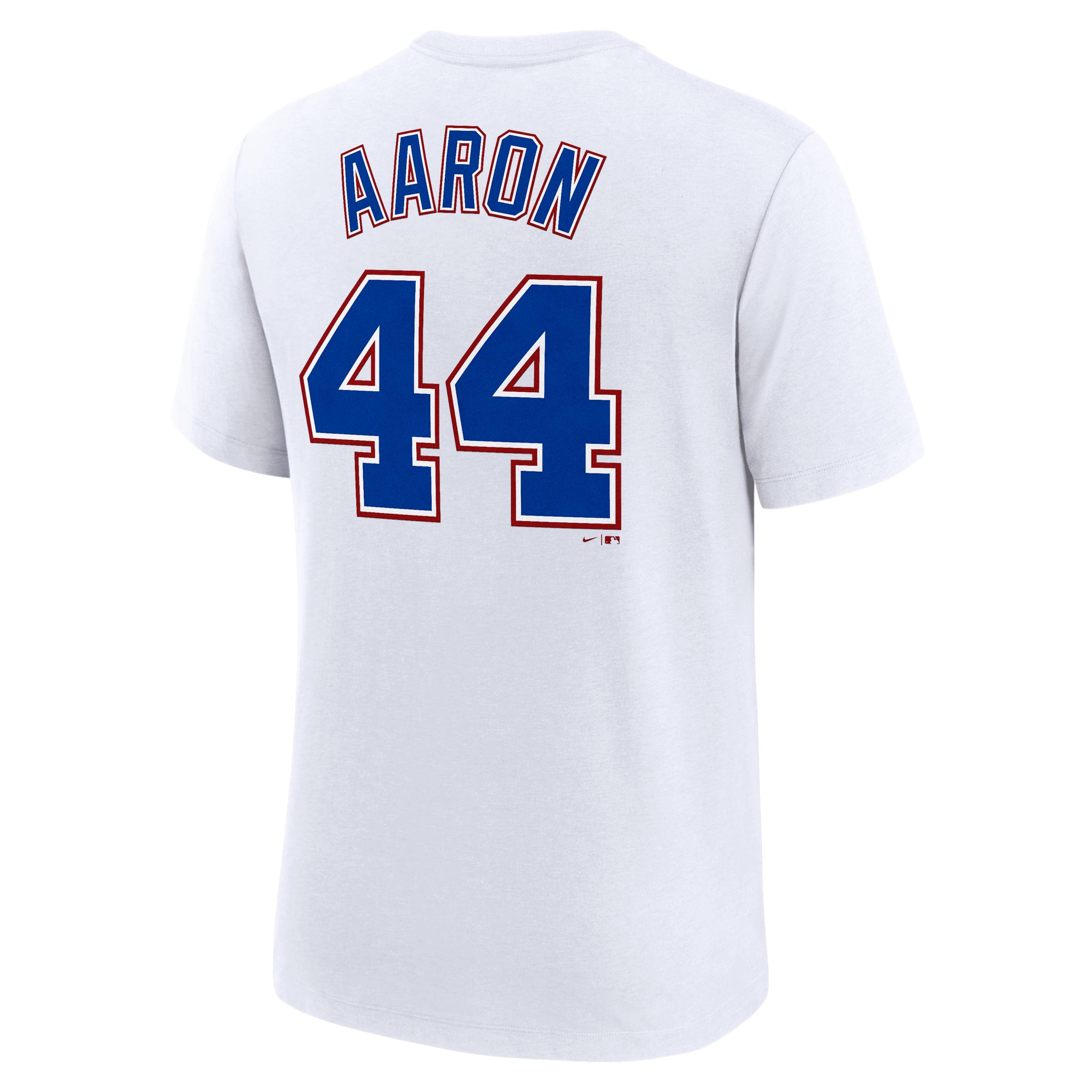 Hank Aaron Atlanta Braves Cooperstown Nike Mens MLB T-Shirt | NJFD10AQFJ-VLB Product Image