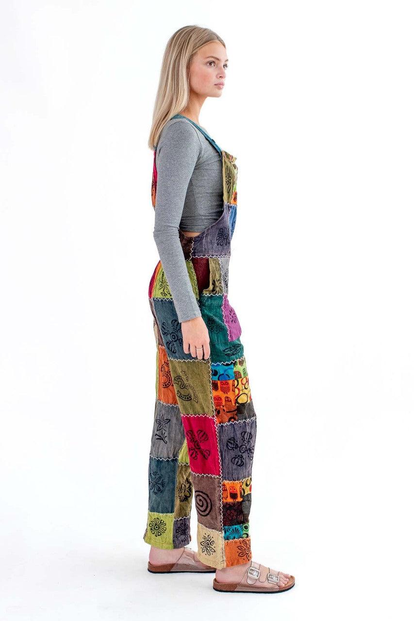 Patchwork Overalls Product Image