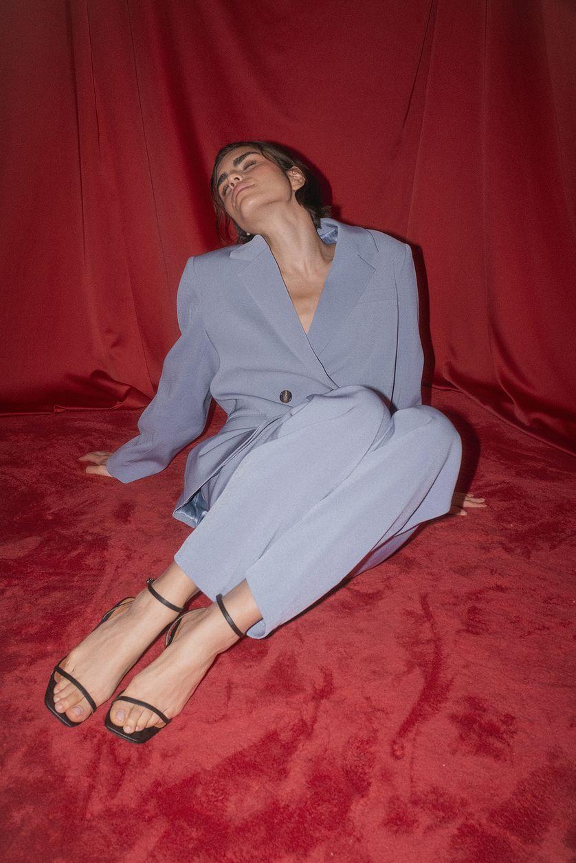 Low Waist Suit Pants Product Image