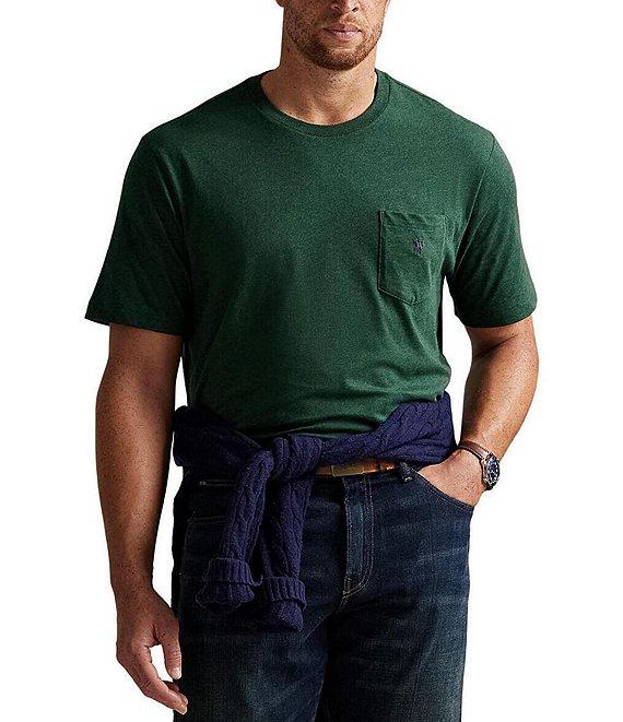Polo Ralph Lauren Big & Tall Classic Fit Jersey Pocket Crewneck T-Shirt Product Image