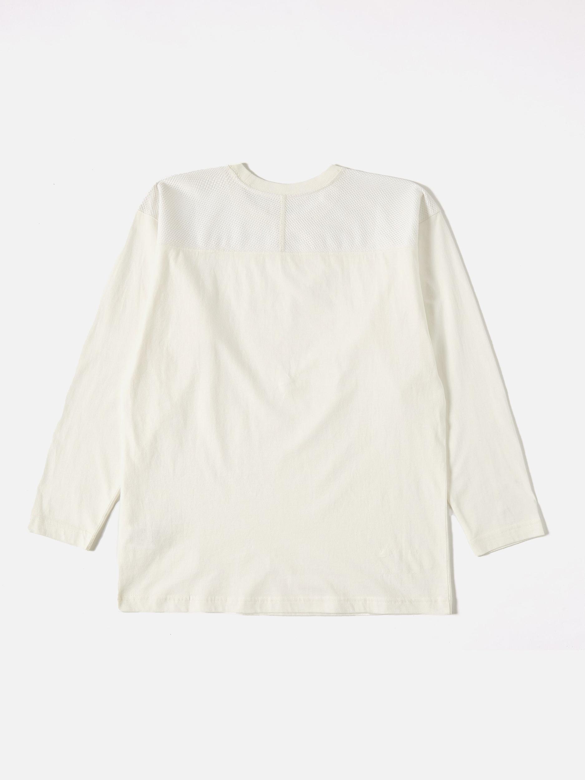 Universal Works Football Jersey in Ecru Single Jersey Product Image