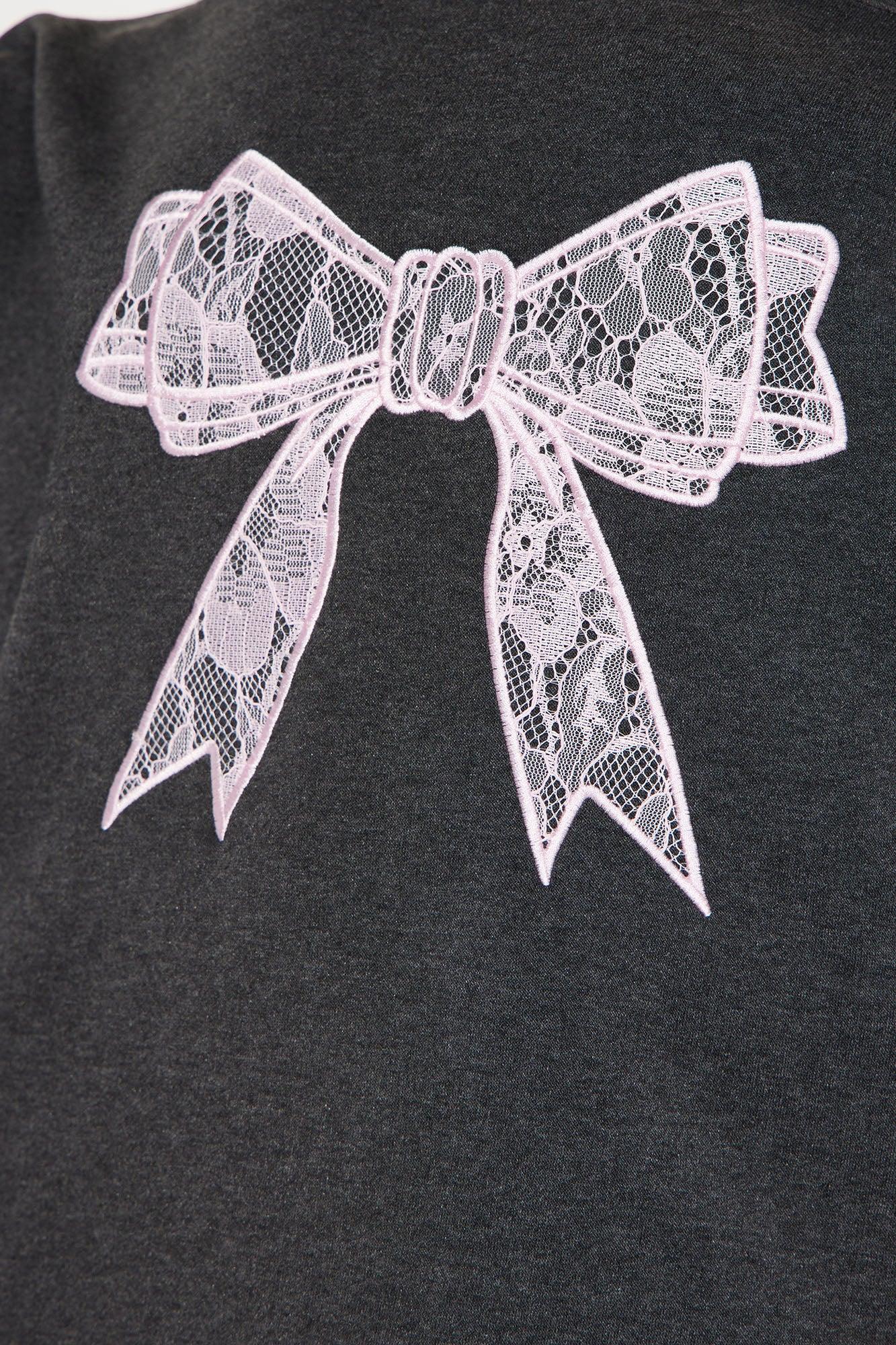 Lilou Sweater Mini Dress - Charcoal/combo Product Image