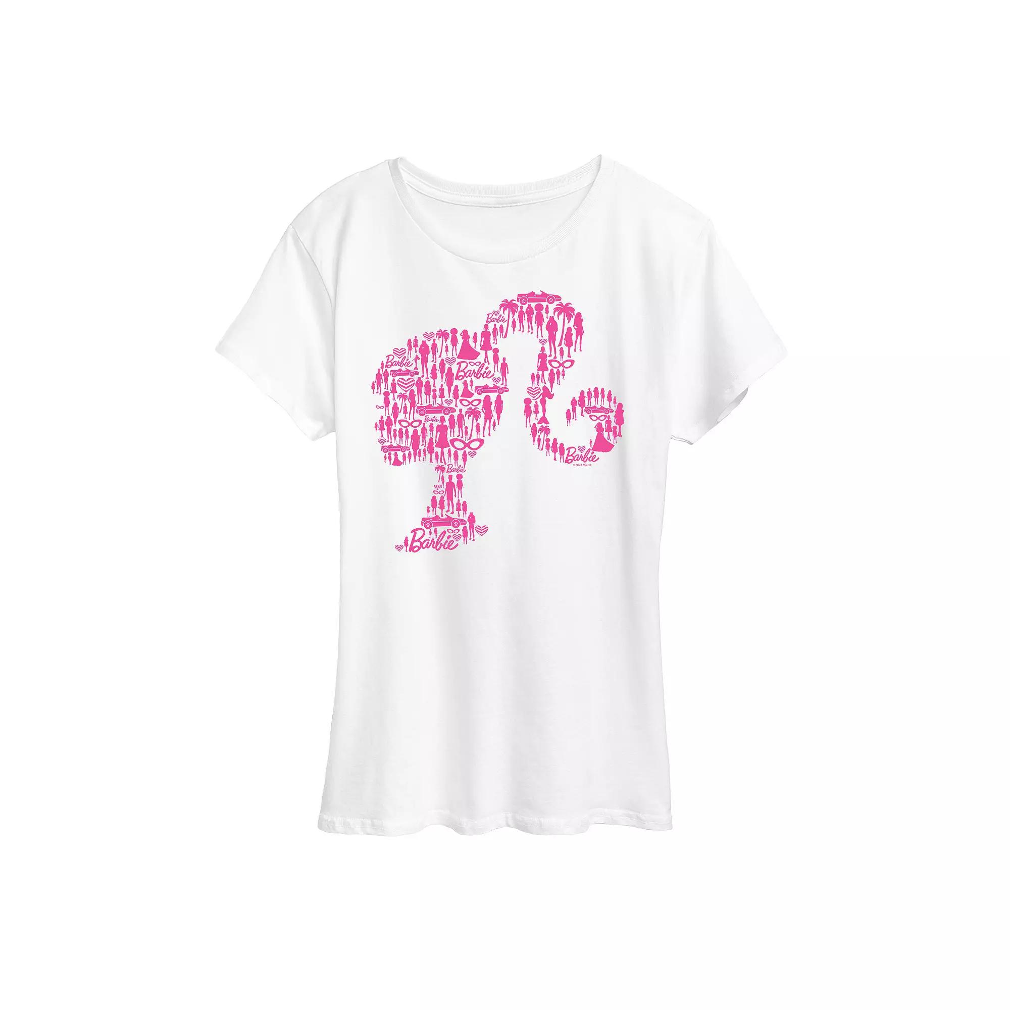 Women's Barbie® Lifestyle Silhouette Graphic Tee, Girl's,  Product Image