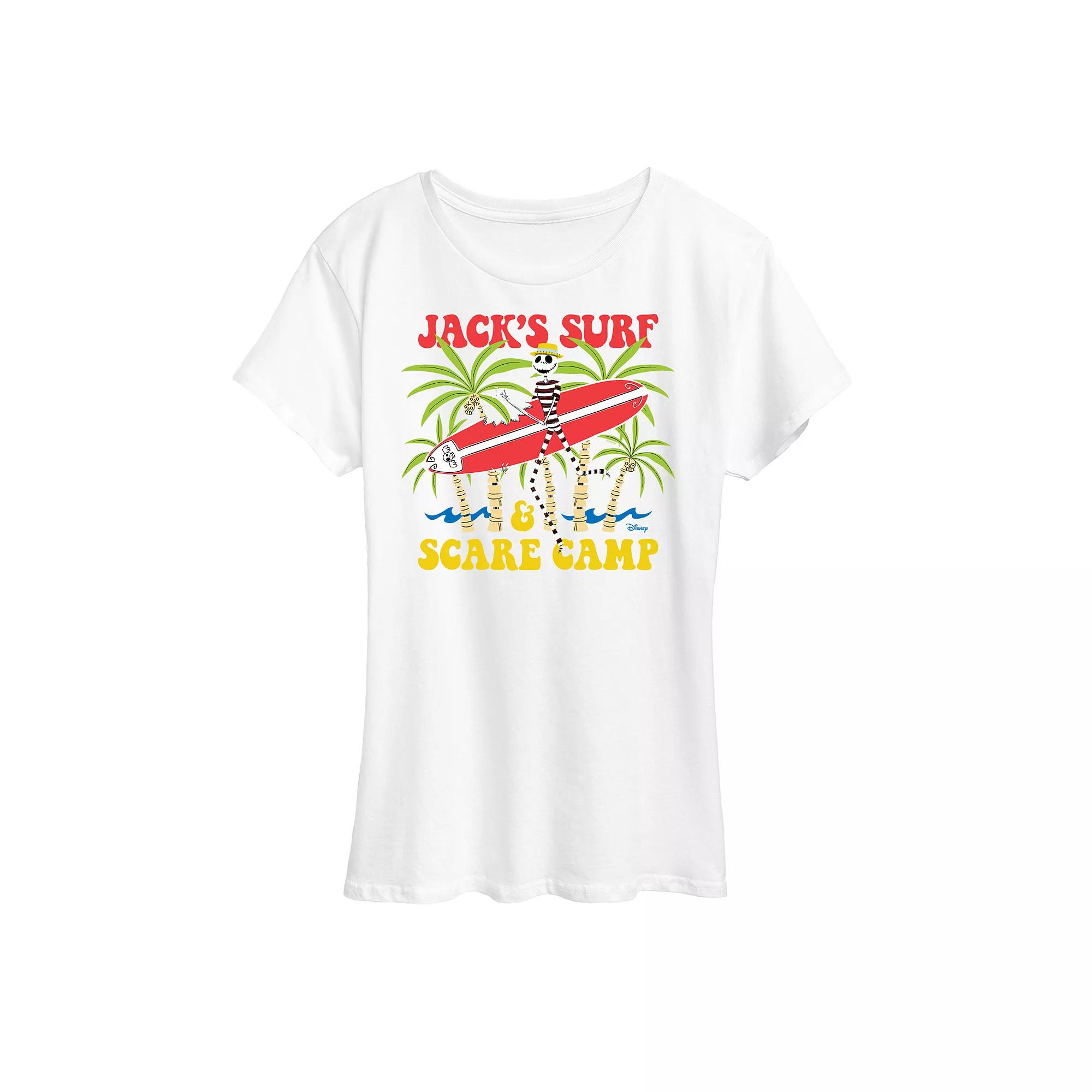Disney's Nightmare Before Christmas Jack Skellington Women's Surf Camp Graphic Tee,  Product Image