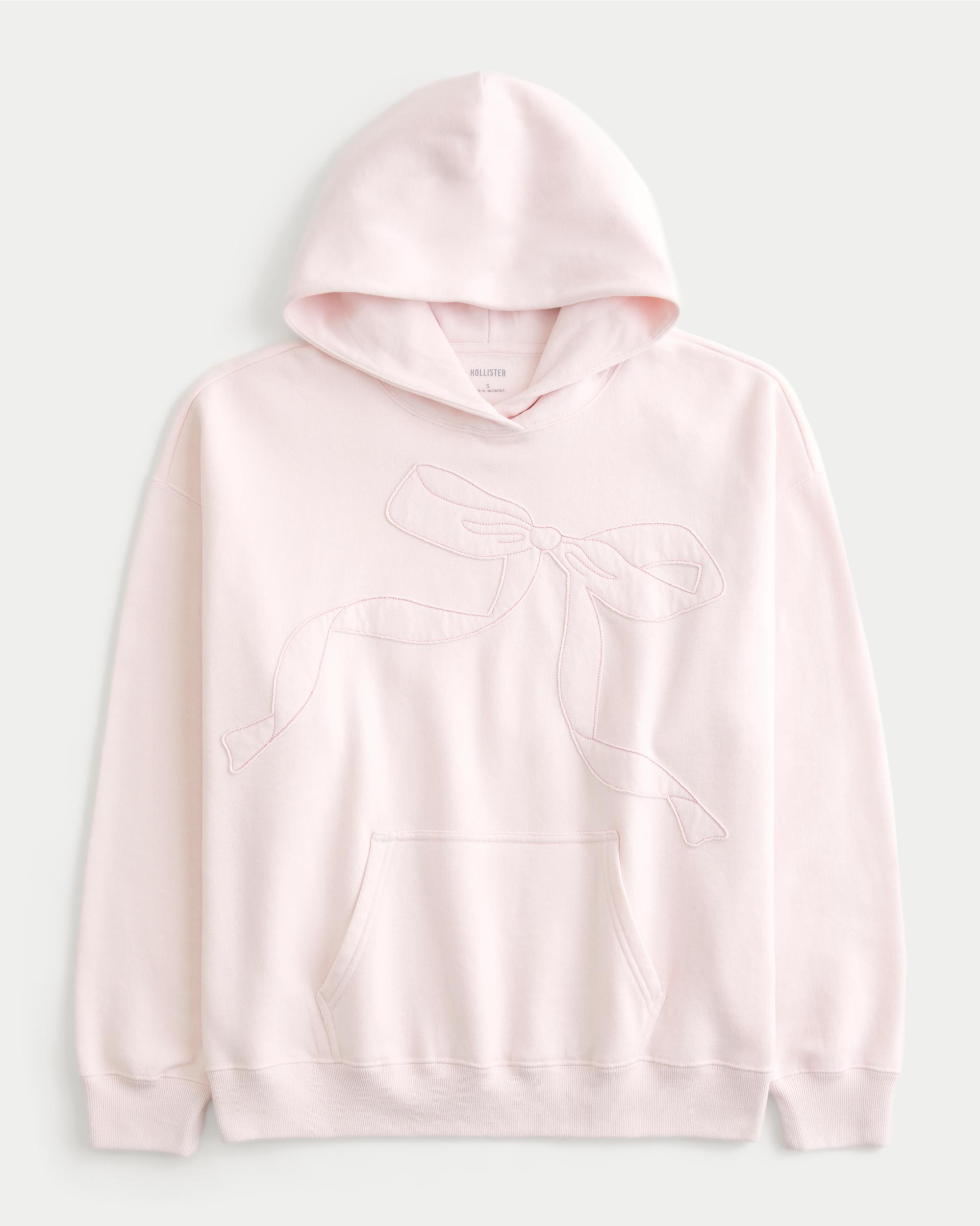 Oversized Bow Graphic Hoodie Product Image