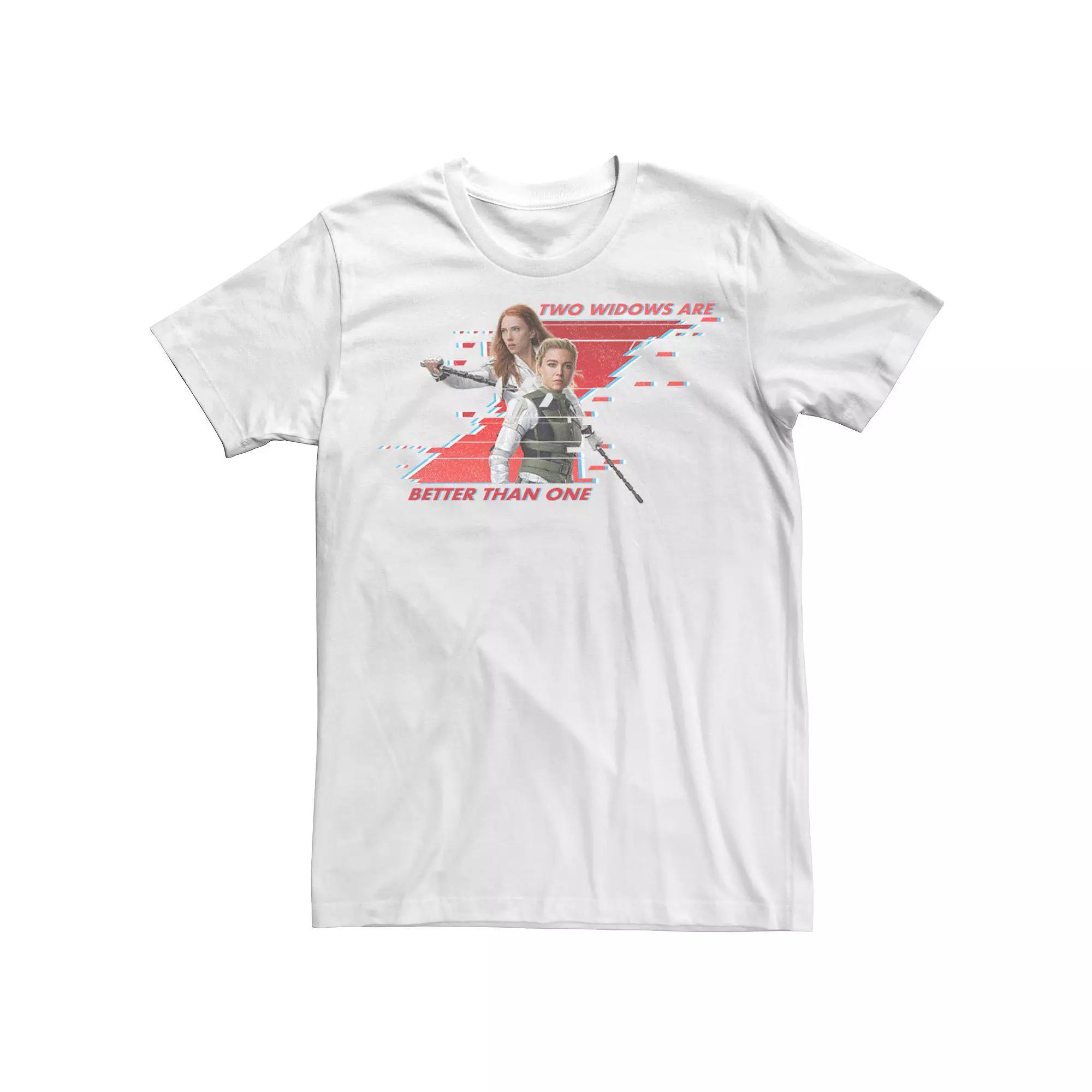 Men's Marvel Black Widow Two Widows Are Better Than One Tee,  Product Image