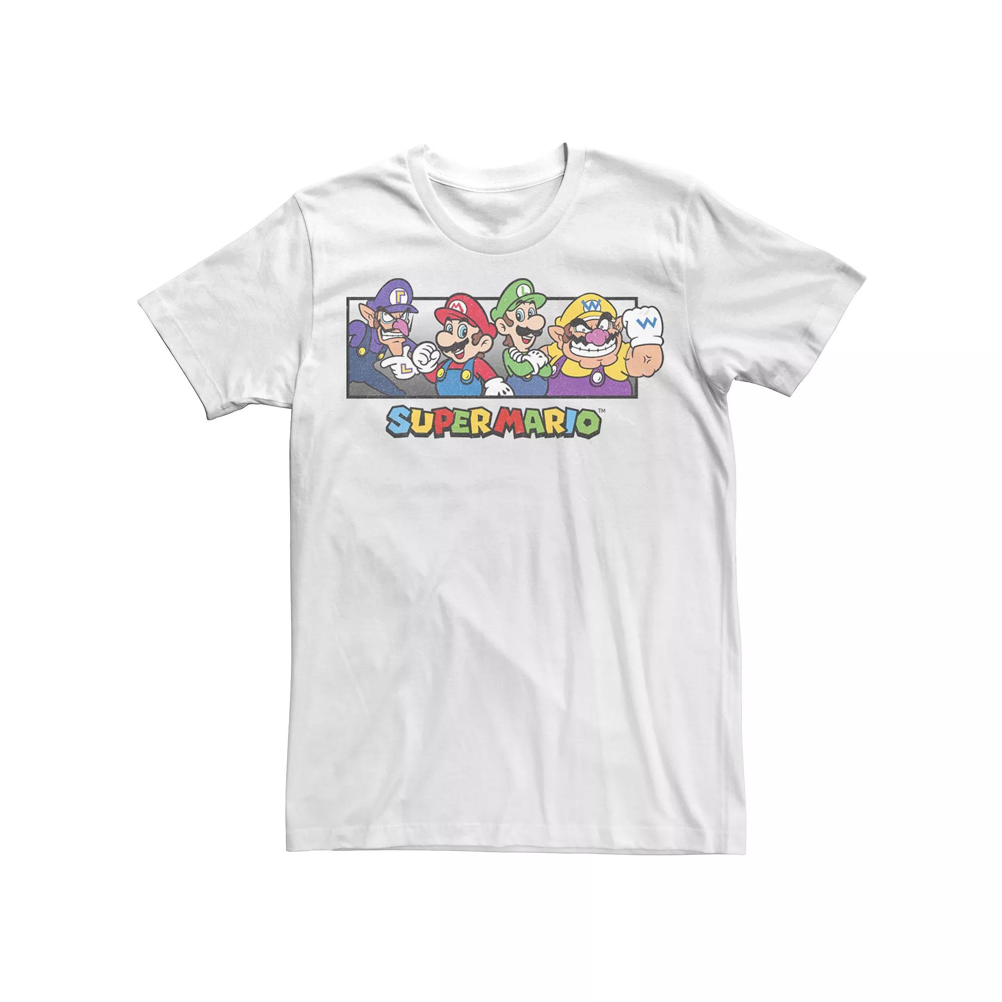 Men's Super Mario Bros. Character Collage Portrait Graphic Tee,  Product Image