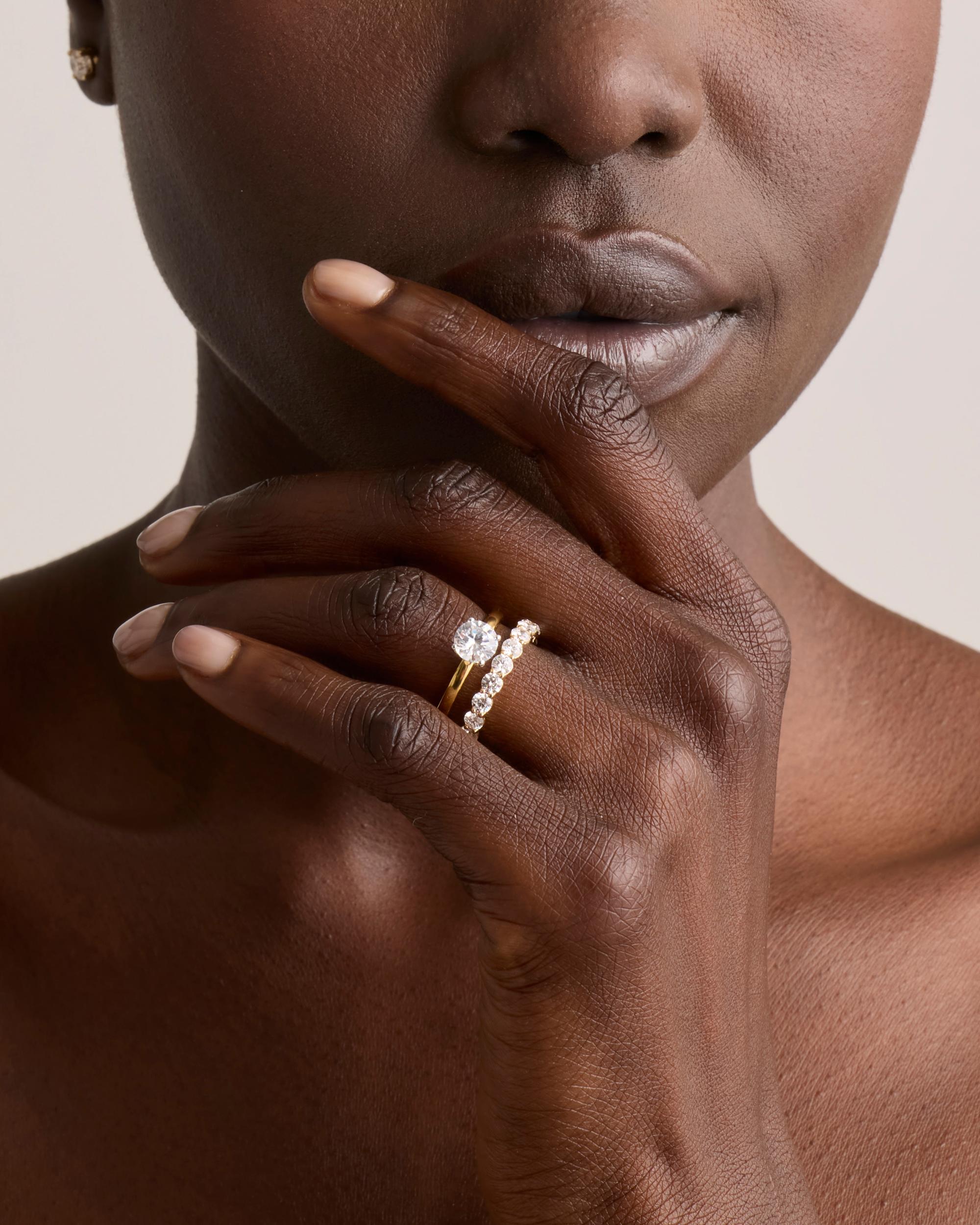 Quince | Women's Lab Grown Diamond Round Eternity Band Rings Product Image