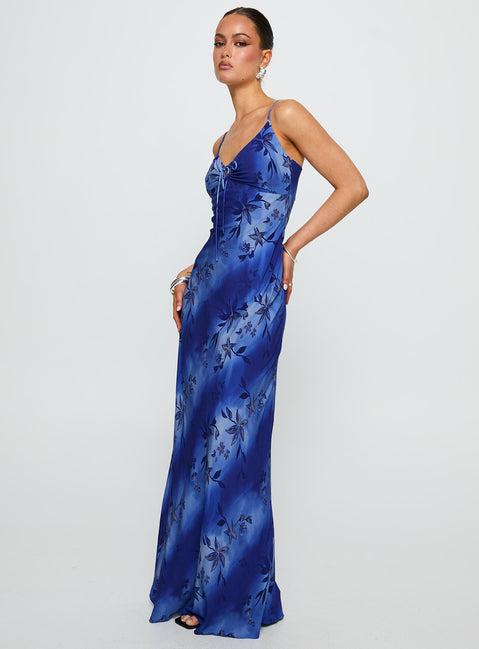 Lauraline Maxi Dress Blue Product Image