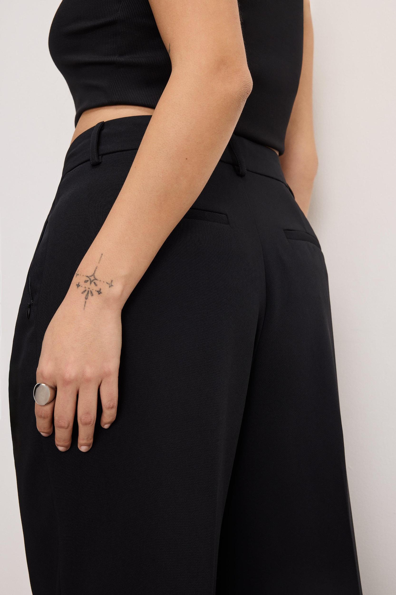 LUXE SUITING TROUSERS | BLACK001 Product Image