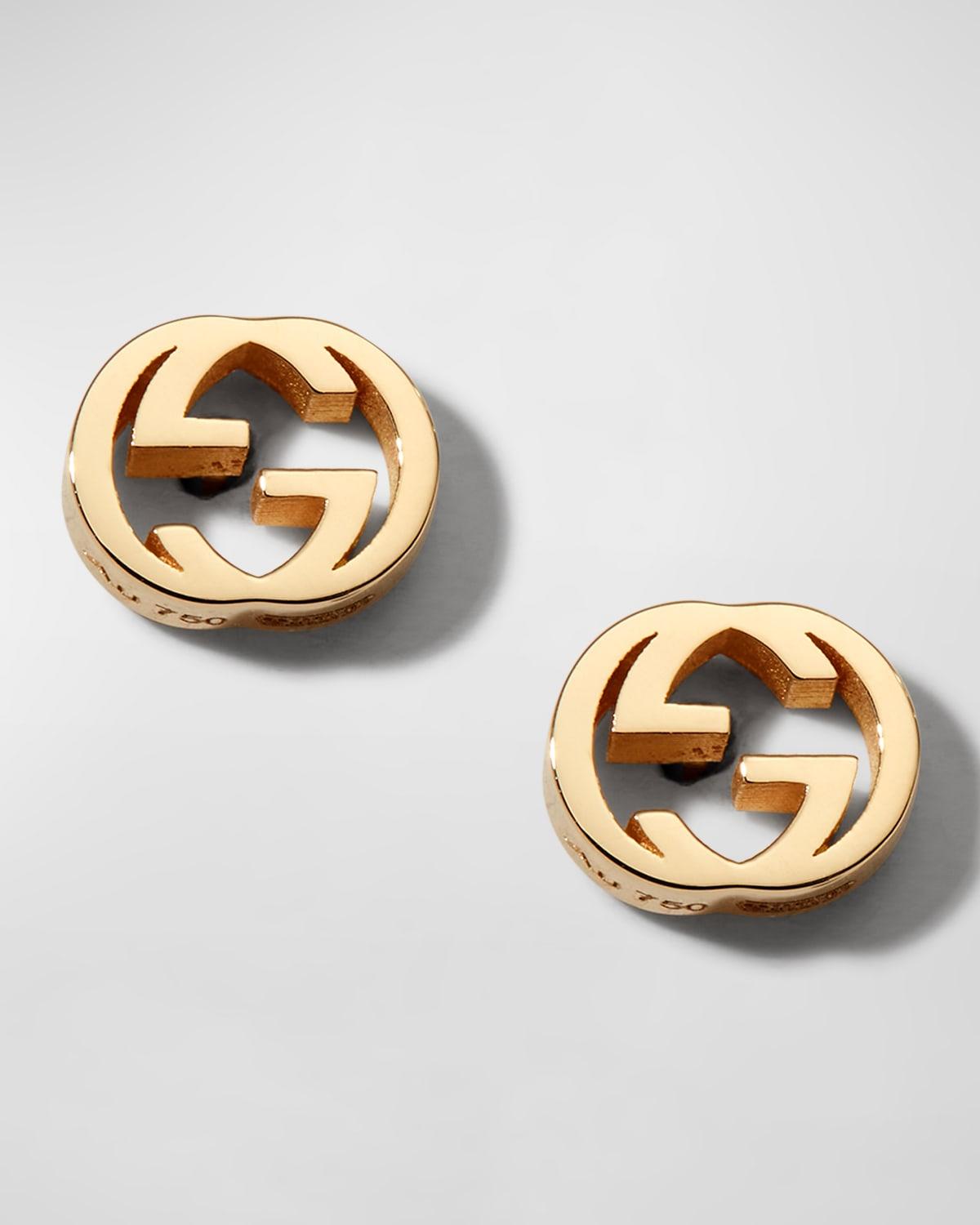 Interlocking-G Stud Earrings in Yellow Gold Product Image