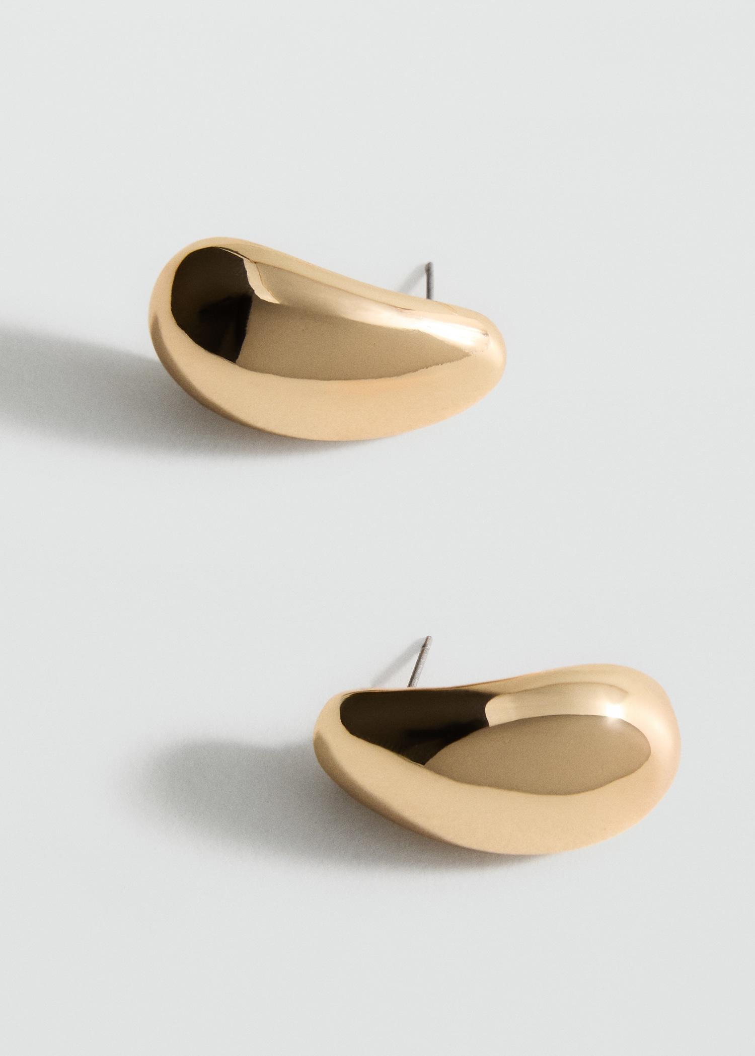 Oval volume earrings - Women | MANGO USA Product Image