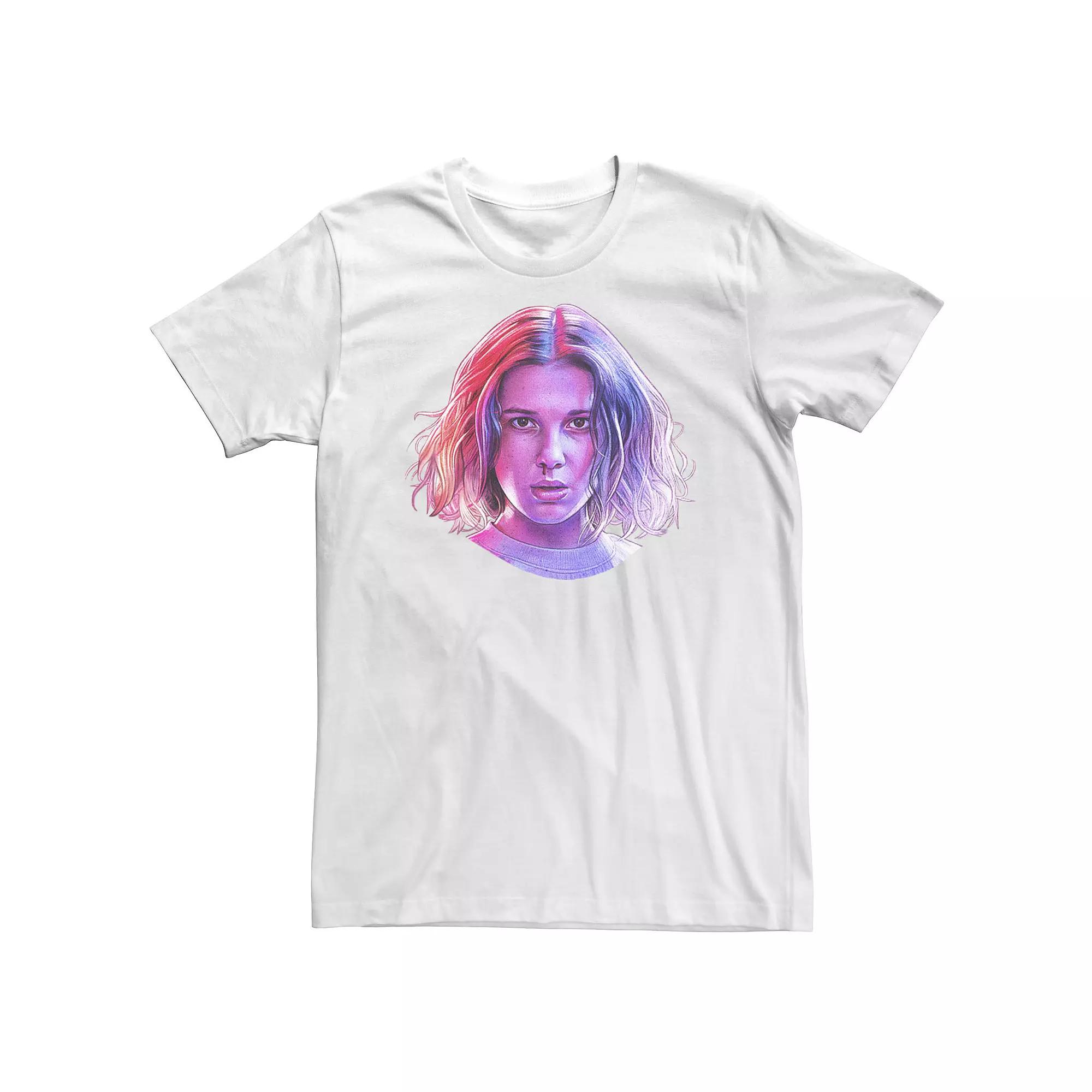 Big & Tall Stranger Things Eleven Rose Tone Nose Drip Portrait Tee, Men's,  Product Image