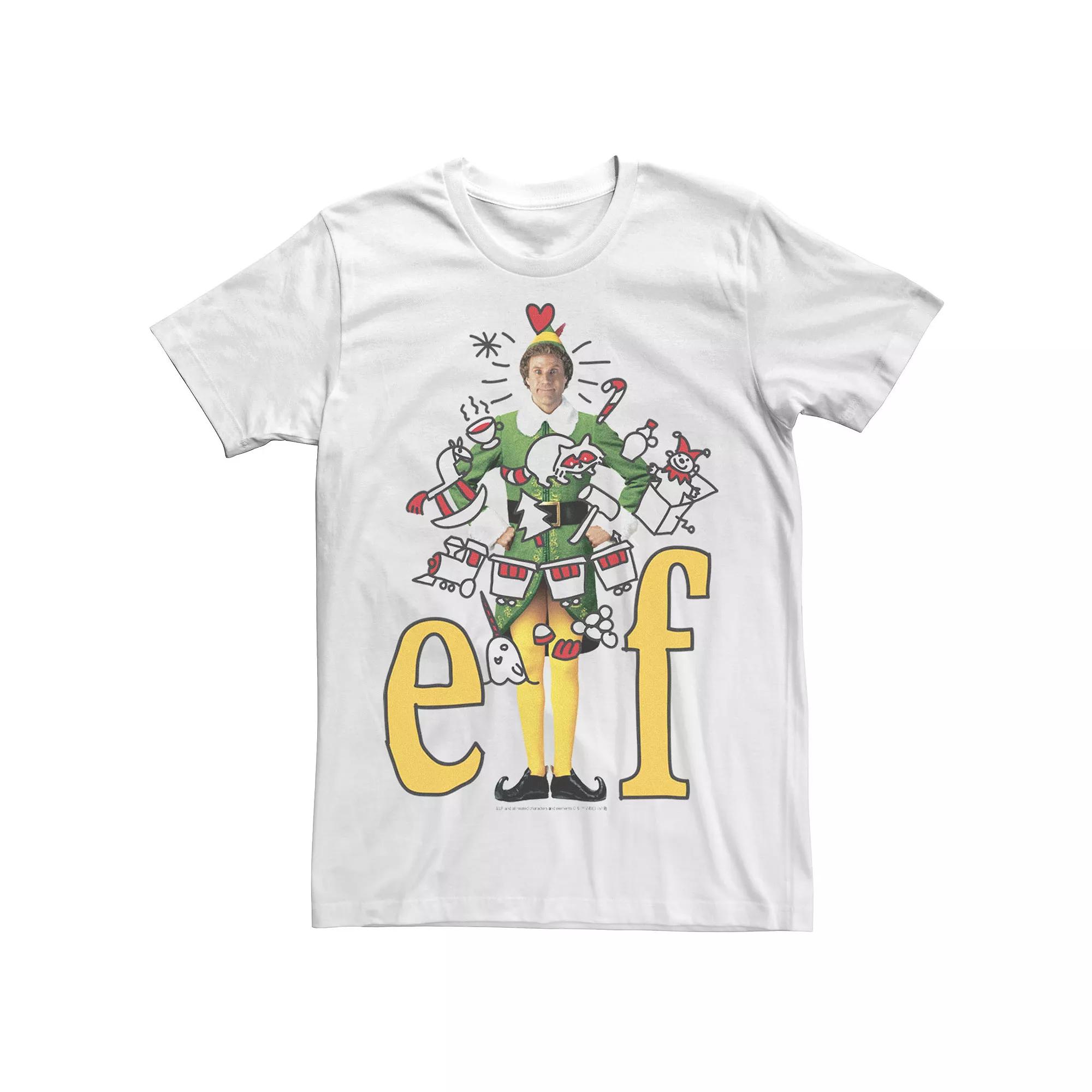 Men's Elf Buddy And Doodles Logo Tee,  Product Image