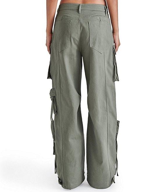 Steve Madden Duo Mid Rise Oversized Cargo Pants Product Image