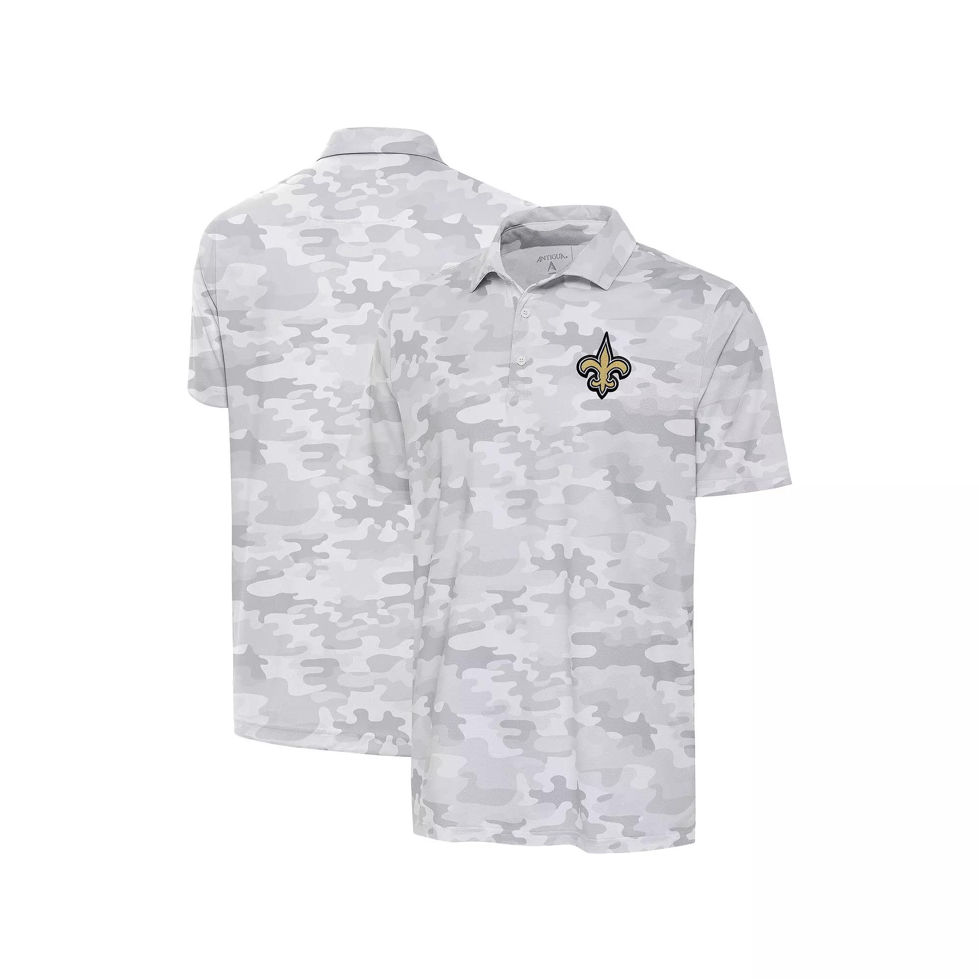 Men's Antigua White Los Angeles Rams Collide Polo,  Product Image