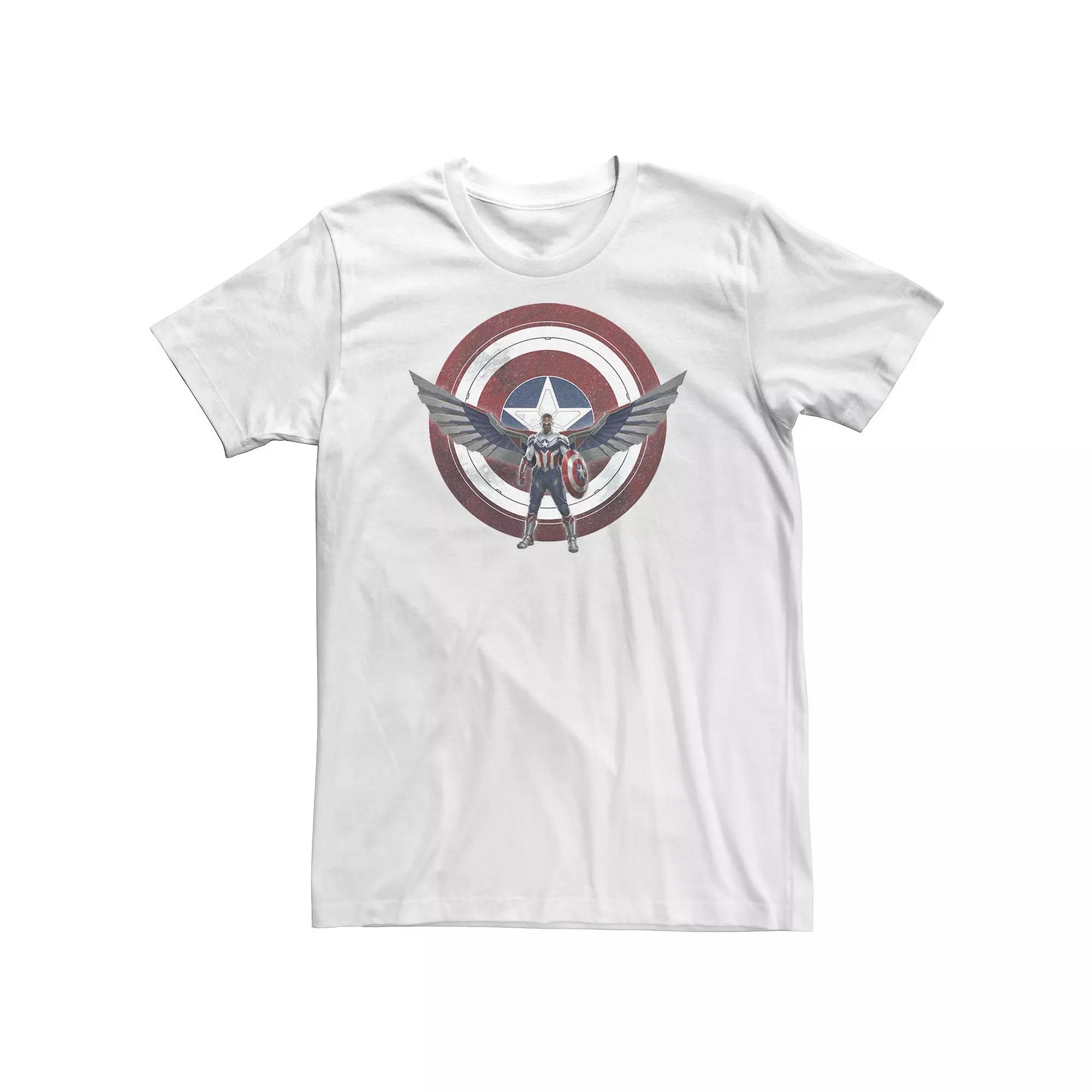 Big & Tall Marvel The Falcon And The Winter Soldier Captain America Shield Wings Tee, Men's,  Product Image