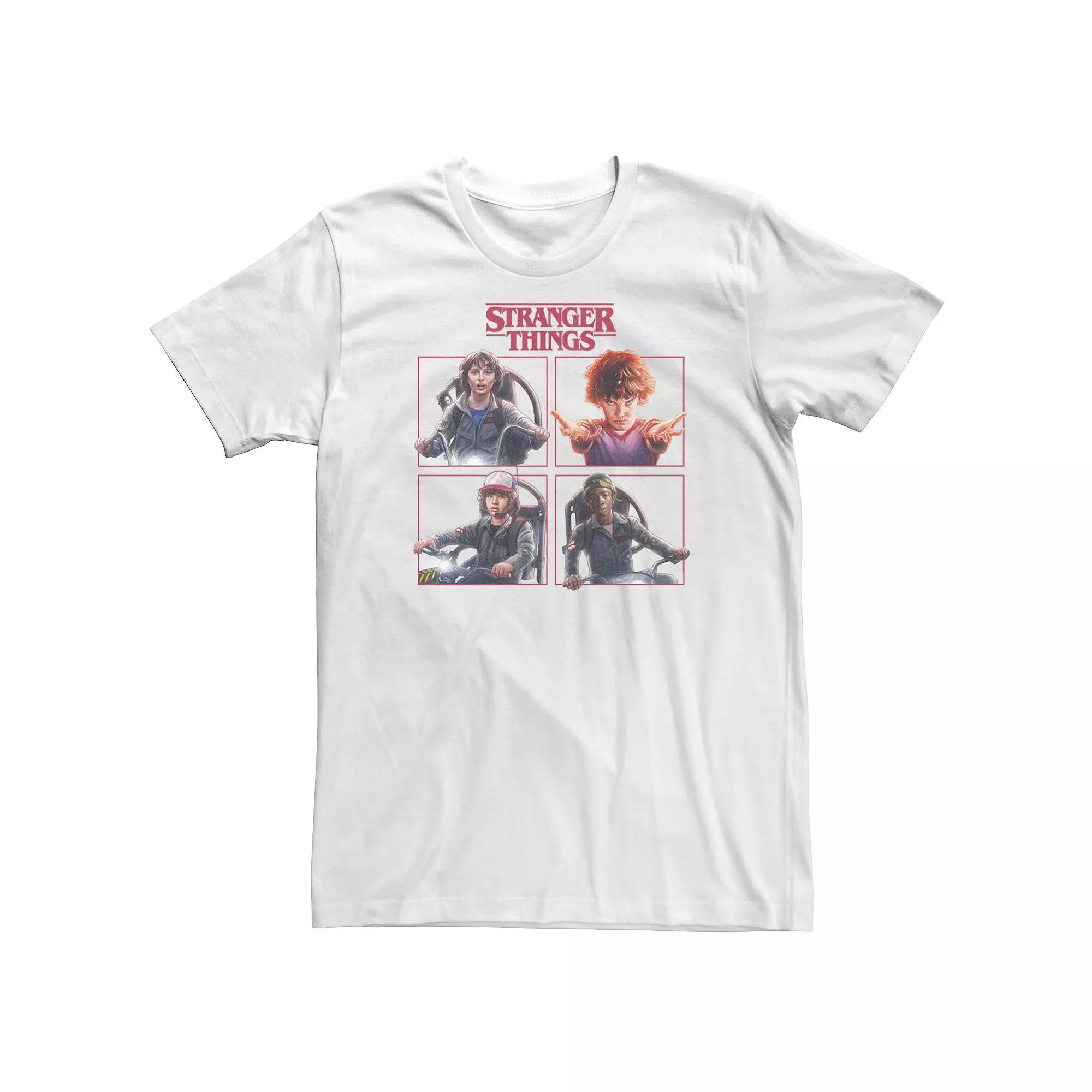 Big & Tall Netflix Stranger Things Group Shot Box Up Logo Tee, Men's,  Product Image