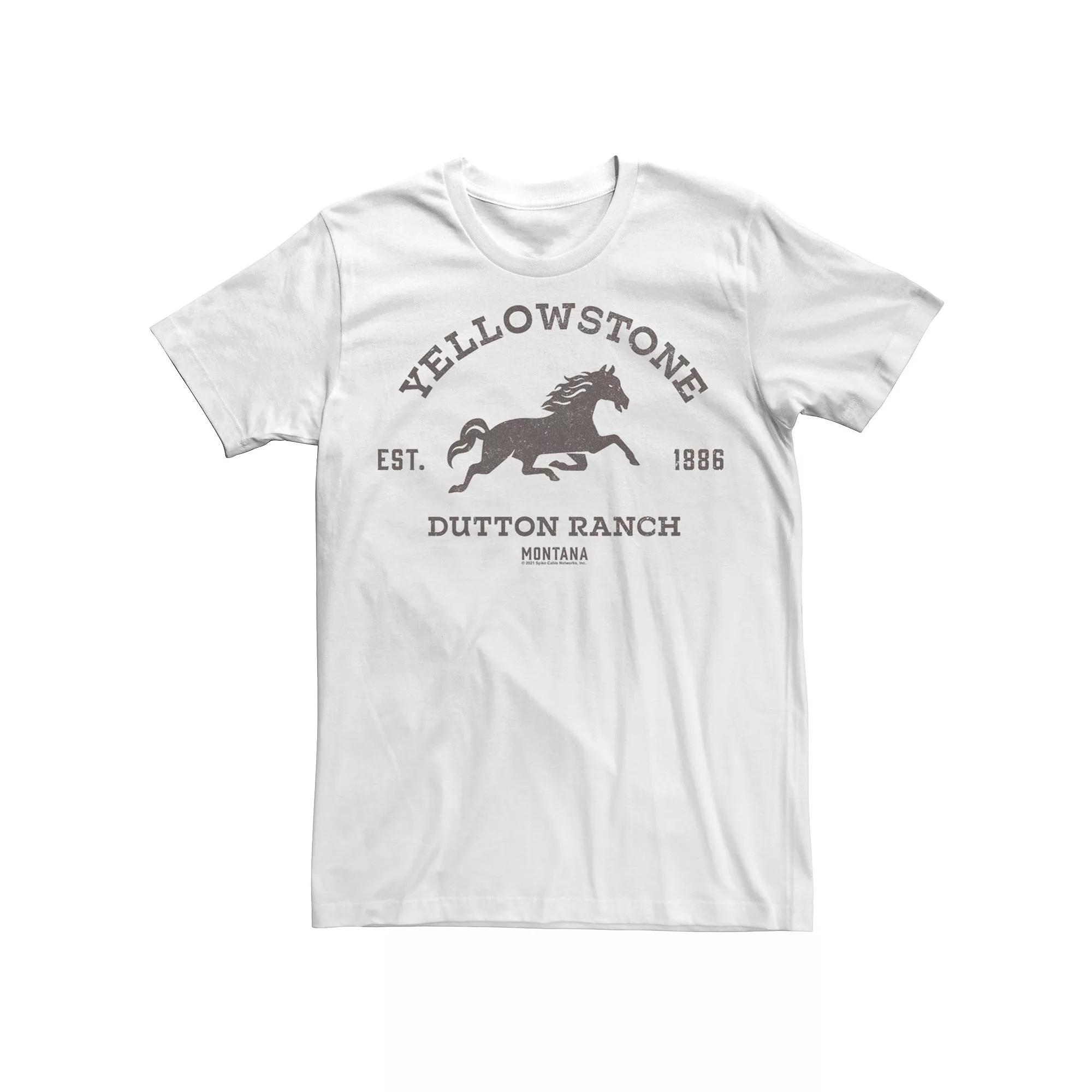 Men's Yellowstone Dutton Ranch Montana Horse Logo C1 Tee,  Product Image
