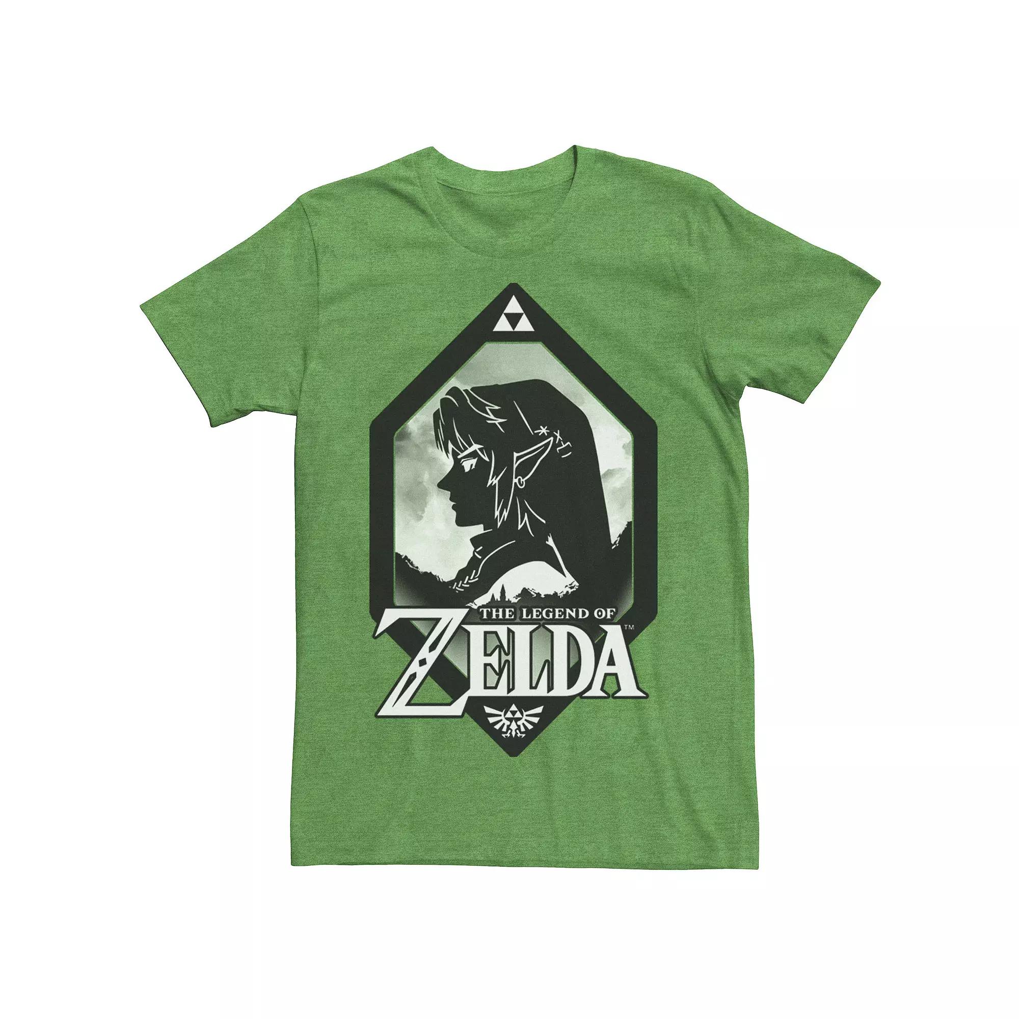 Men's Nintendo Zelda Link Side Profile Diamond Tee,  Product Image