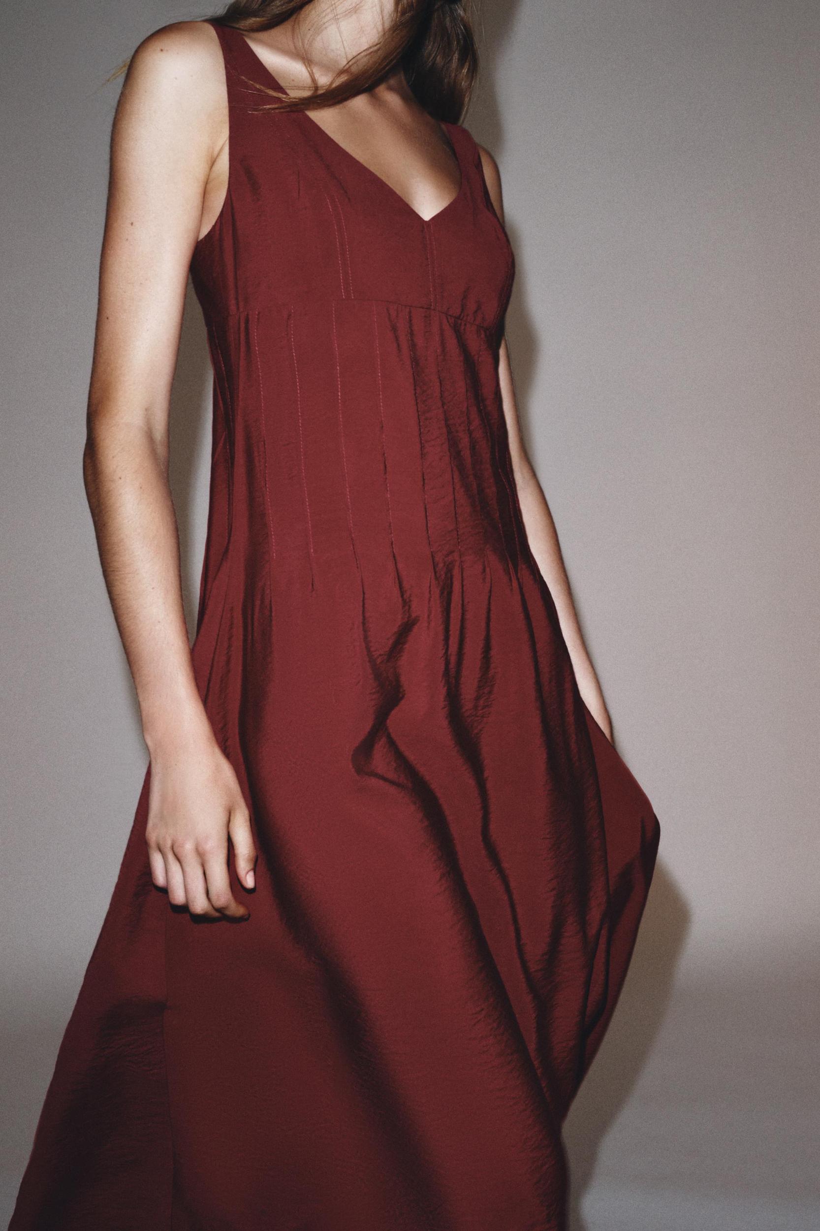 PINTUCK MIDI DRESS Product Image