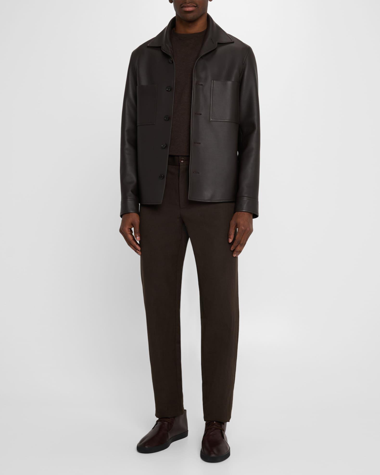 Men's Evandro Calfskin Overshirt Product Image